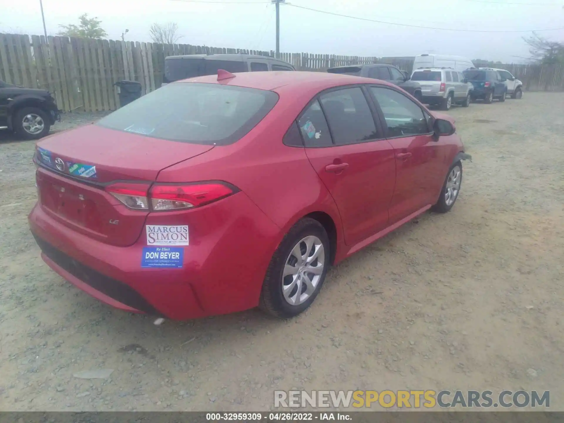 4 Photograph of a damaged car 5YFEPRAE7LP047343 TOYOTA COROLLA 2020