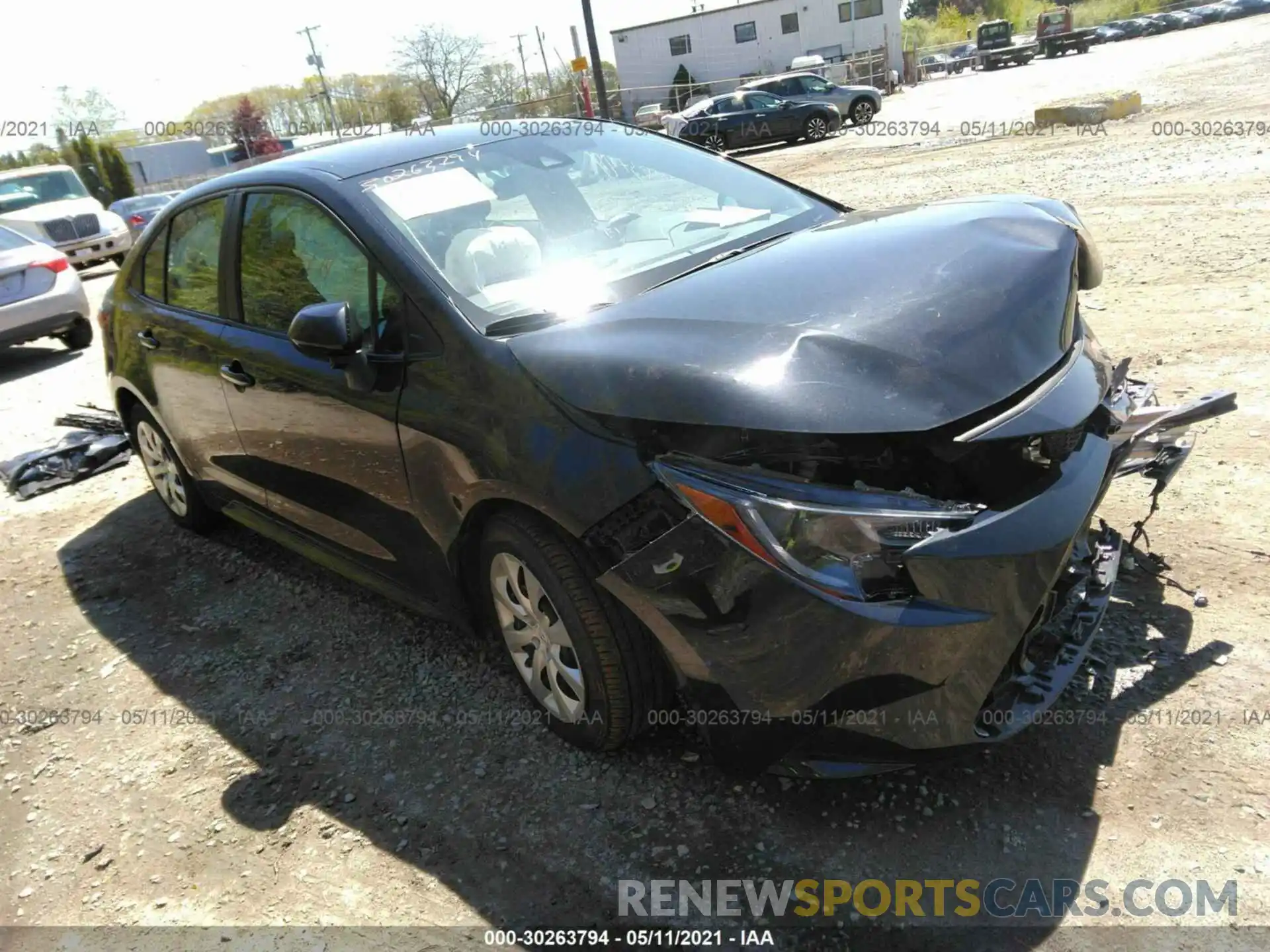 1 Photograph of a damaged car 5YFEPRAE7LP049156 TOYOTA COROLLA 2020