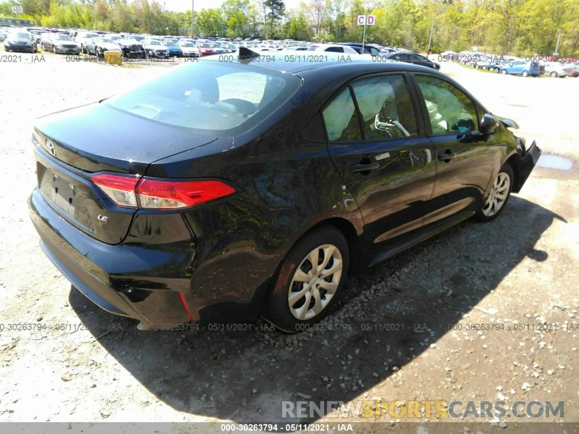 4 Photograph of a damaged car 5YFEPRAE7LP049156 TOYOTA COROLLA 2020