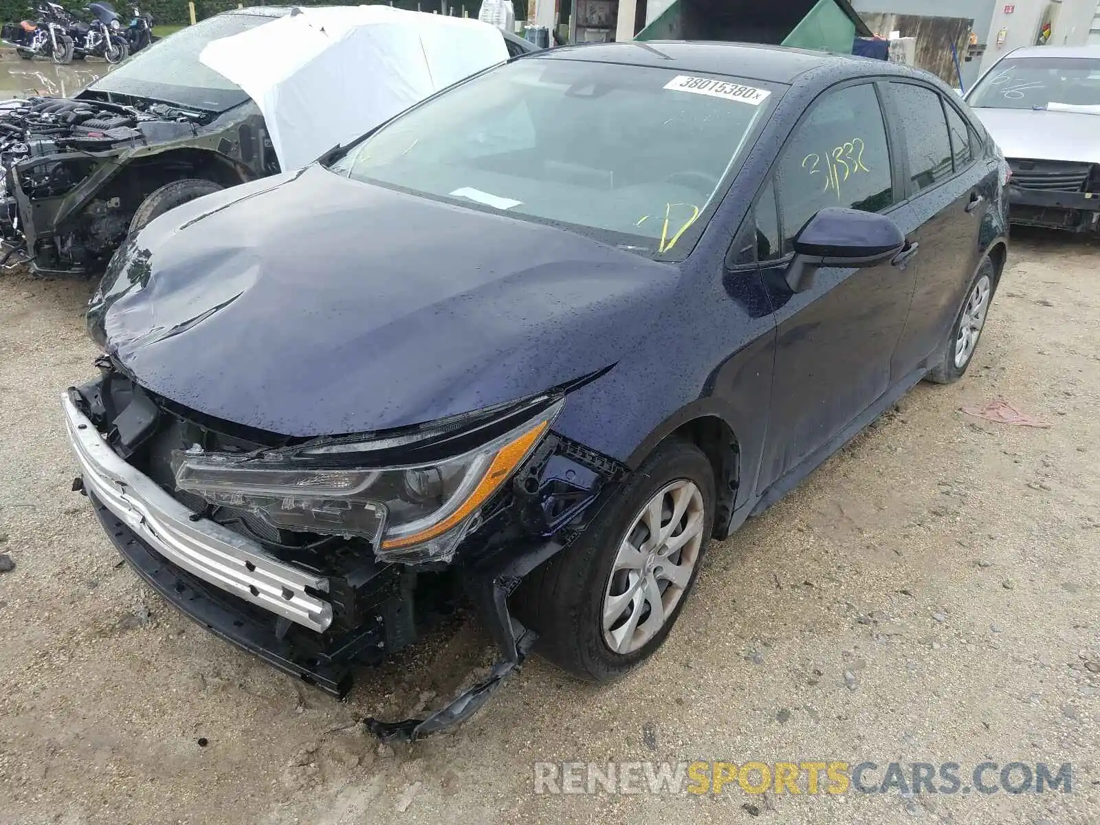 2 Photograph of a damaged car 5YFEPRAE7LP049223 TOYOTA COROLLA 2020