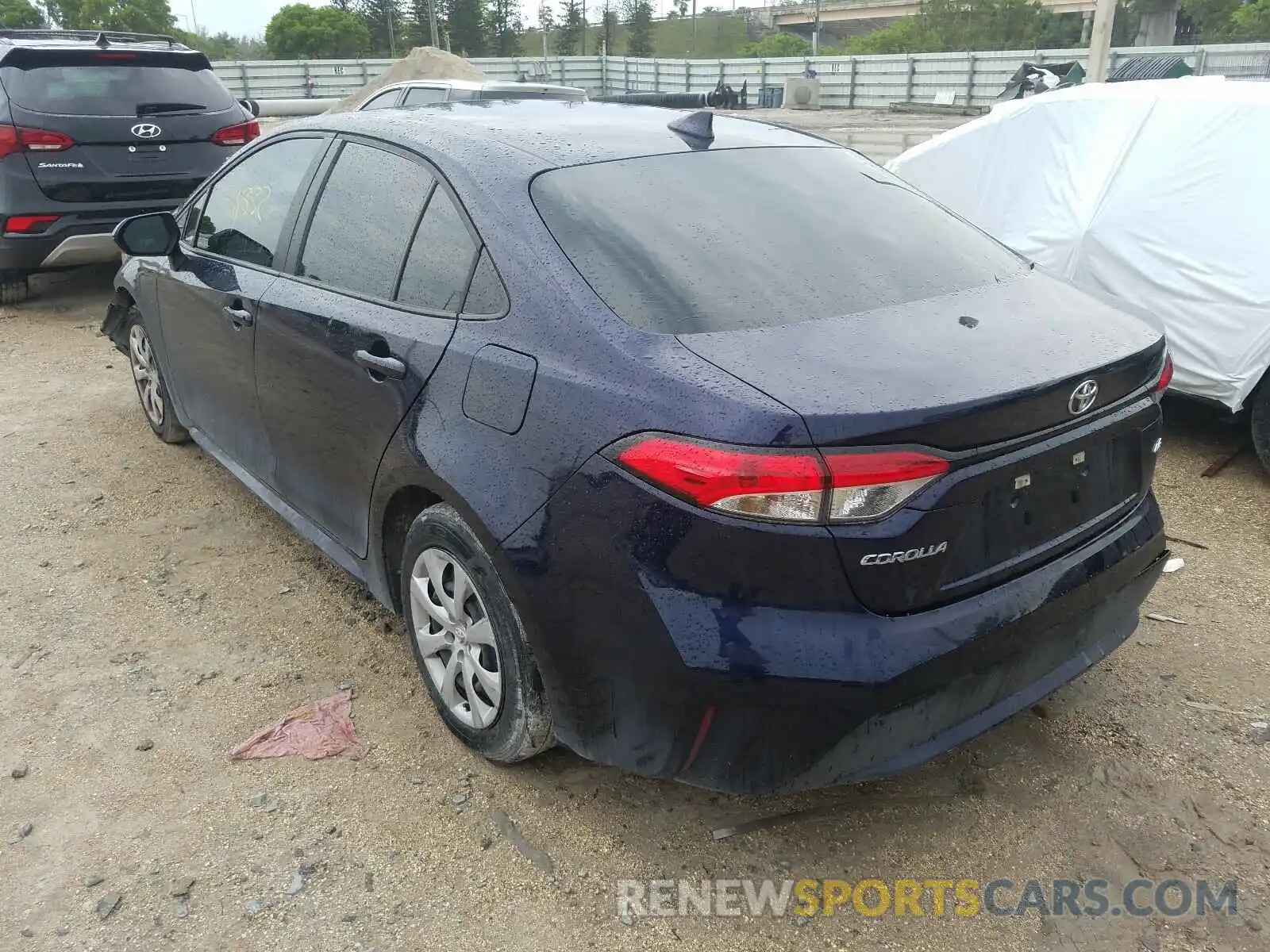 3 Photograph of a damaged car 5YFEPRAE7LP049223 TOYOTA COROLLA 2020