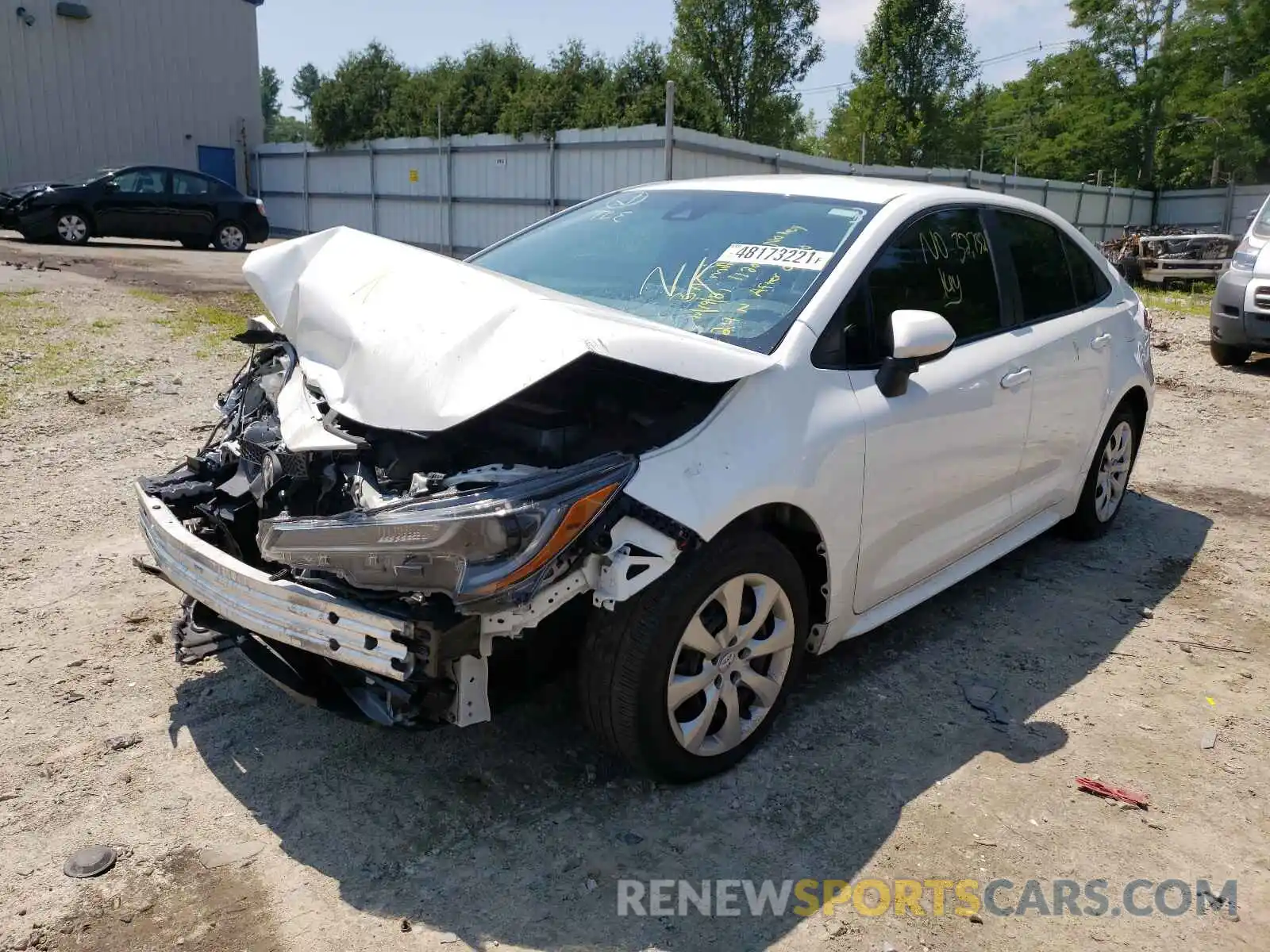 2 Photograph of a damaged car 5YFEPRAE7LP049397 TOYOTA COROLLA 2020