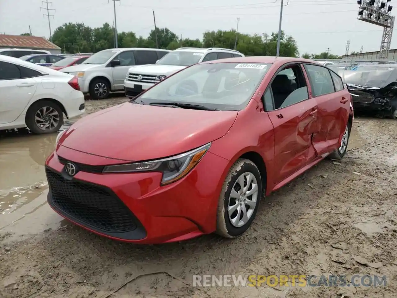 2 Photograph of a damaged car 5YFEPRAE7LP050050 TOYOTA COROLLA 2020