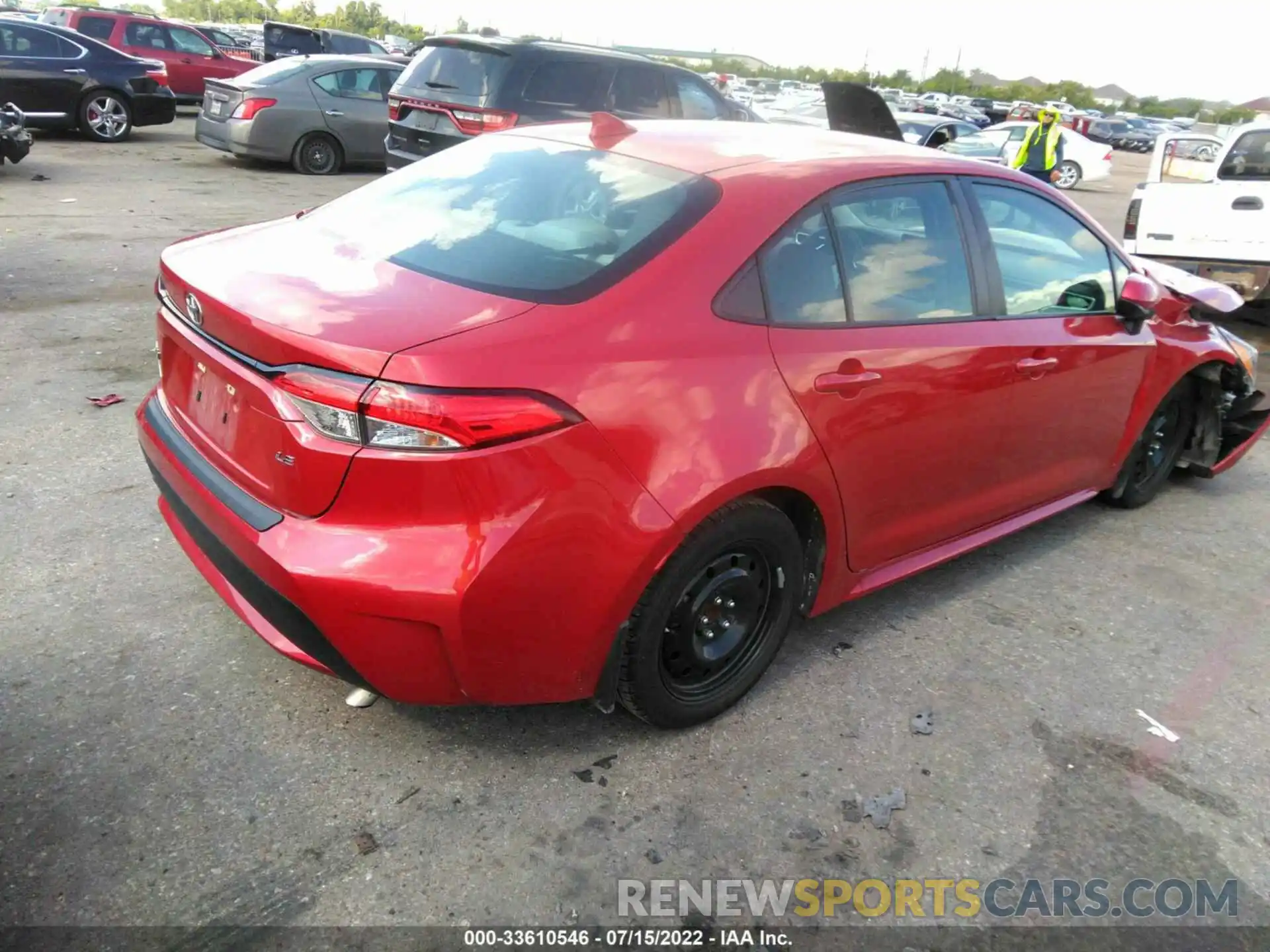 4 Photograph of a damaged car 5YFEPRAE7LP050596 TOYOTA COROLLA 2020