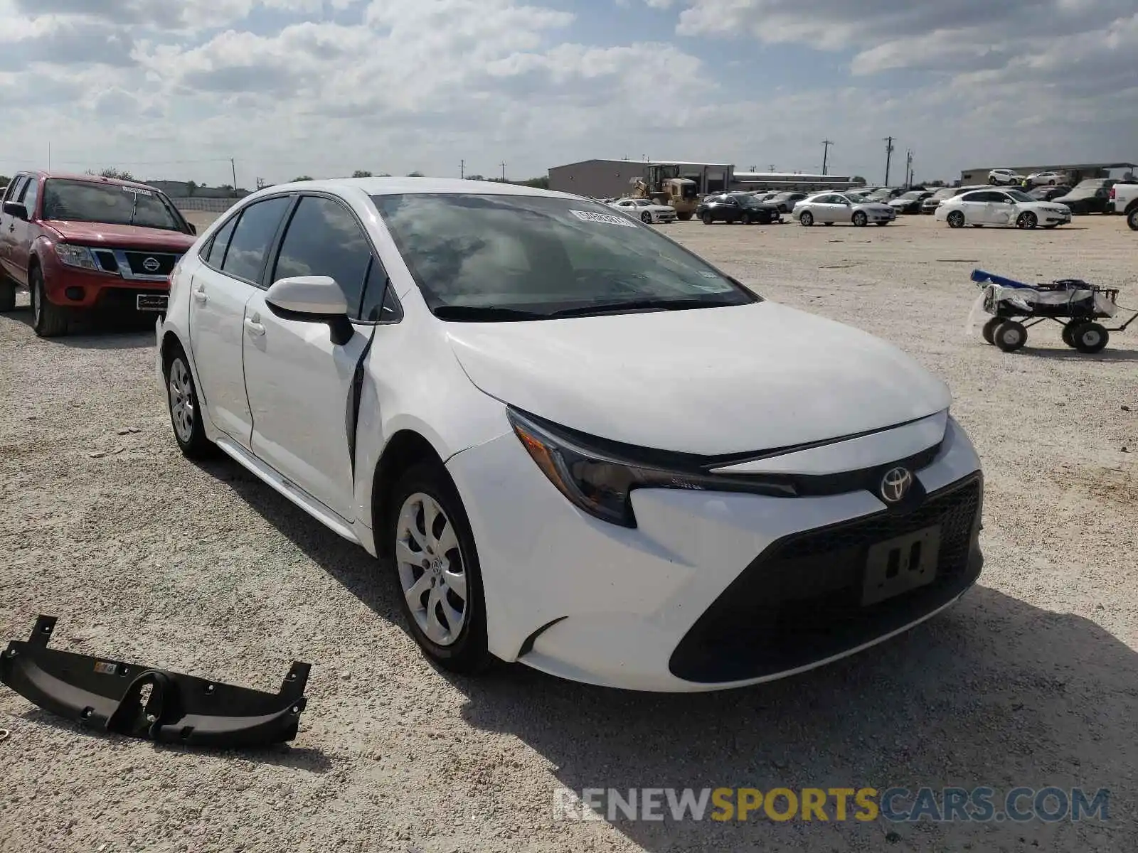 1 Photograph of a damaged car 5YFEPRAE7LP053577 TOYOTA COROLLA 2020