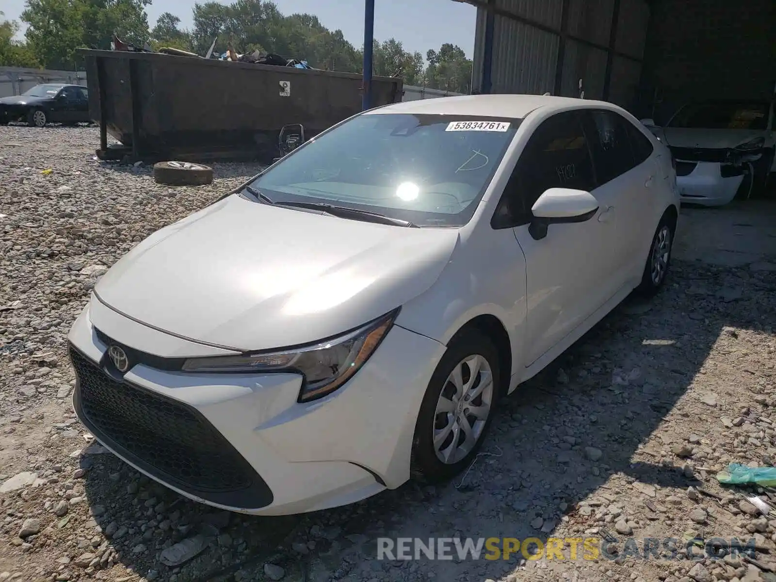 2 Photograph of a damaged car 5YFEPRAE7LP055345 TOYOTA COROLLA 2020