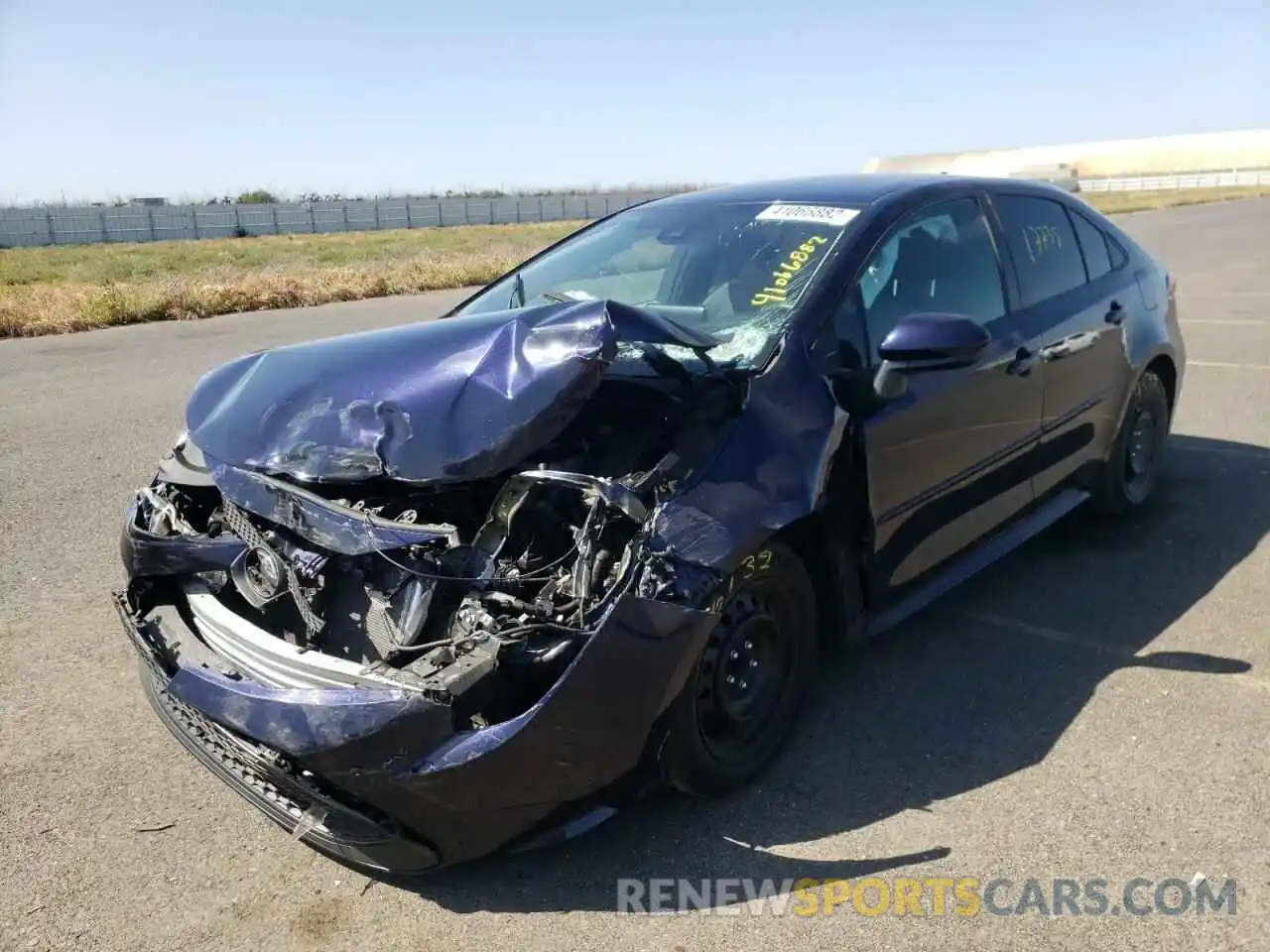 2 Photograph of a damaged car 5YFEPRAE7LP057578 TOYOTA COROLLA 2020