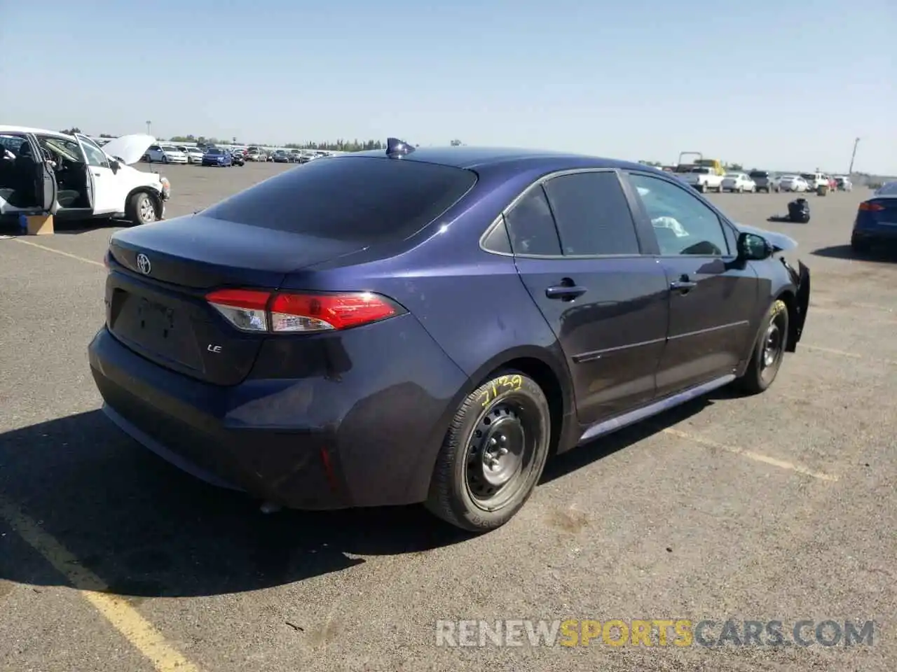 4 Photograph of a damaged car 5YFEPRAE7LP057578 TOYOTA COROLLA 2020