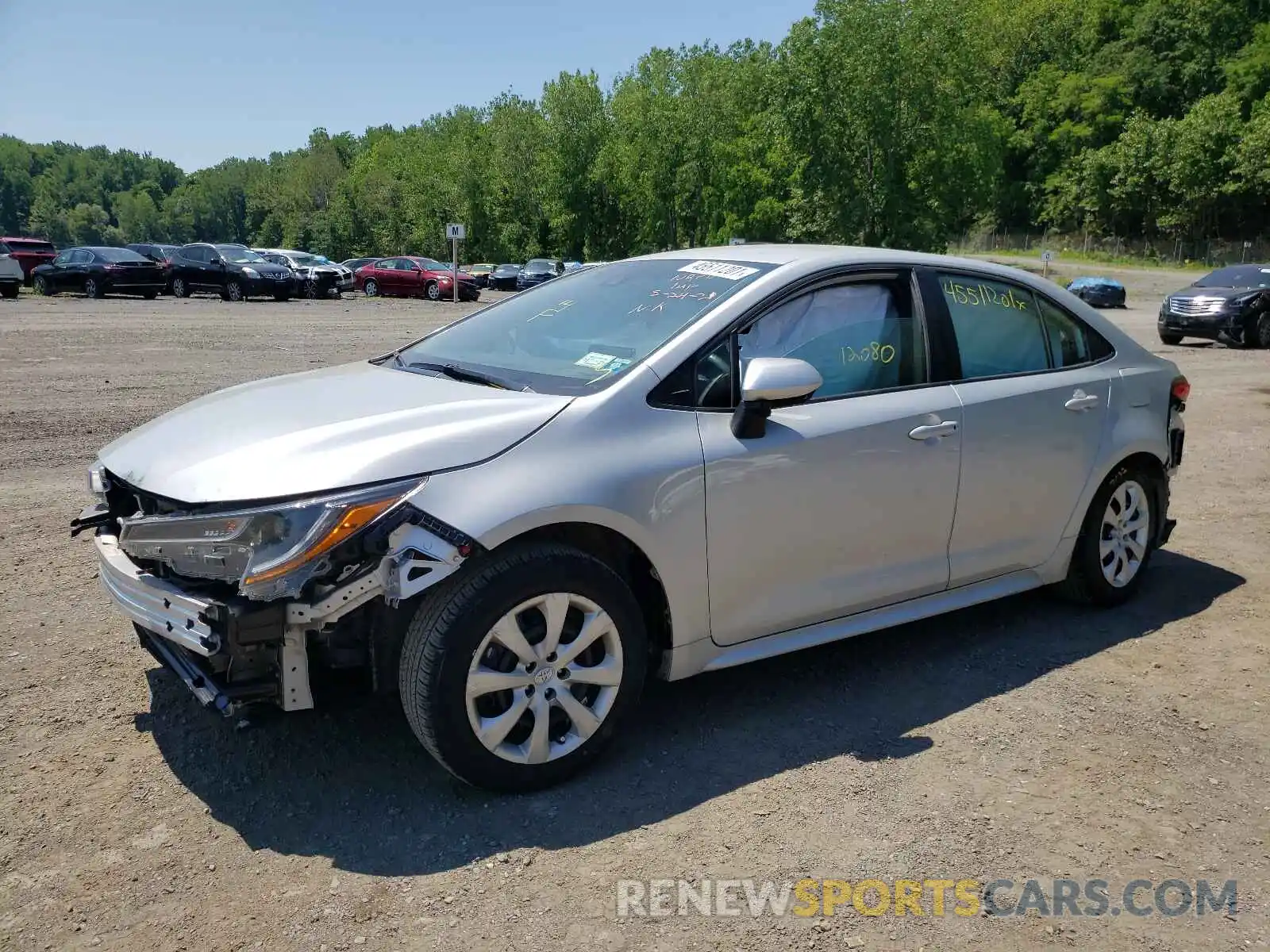 2 Photograph of a damaged car 5YFEPRAE7LP057628 TOYOTA COROLLA 2020