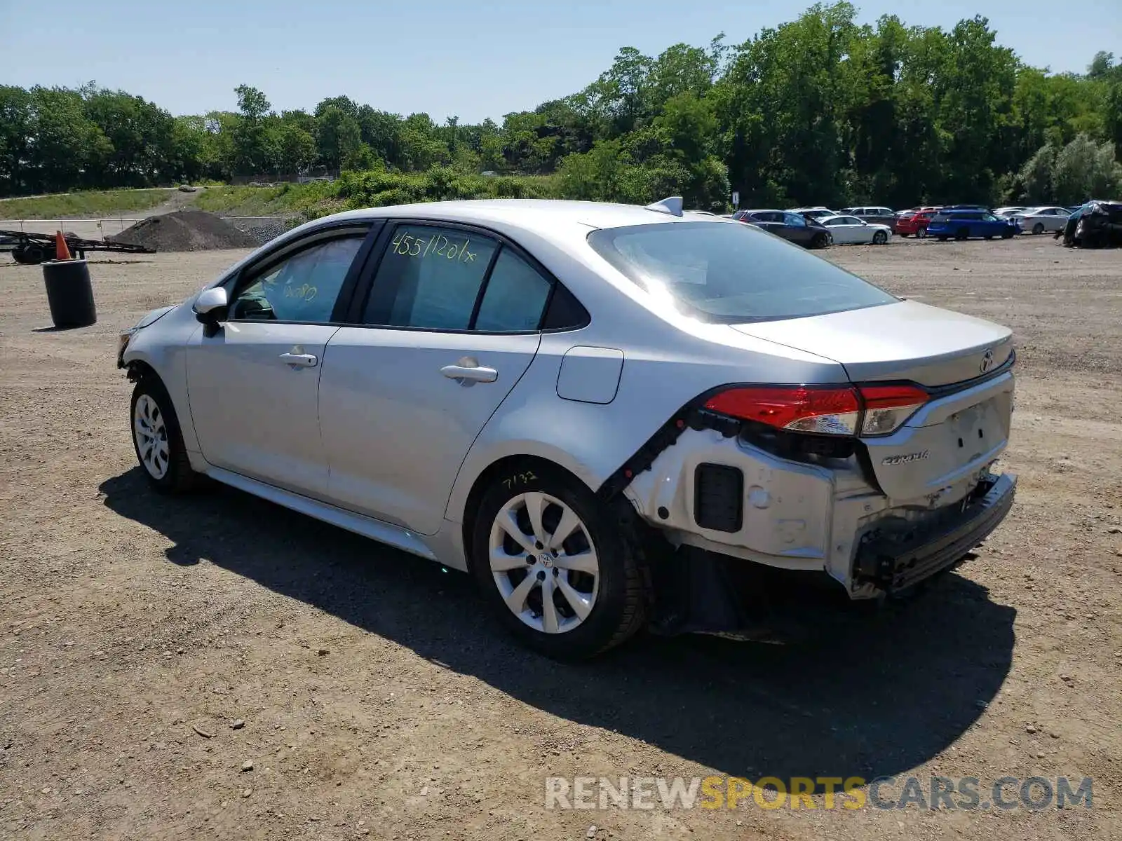 3 Photograph of a damaged car 5YFEPRAE7LP057628 TOYOTA COROLLA 2020