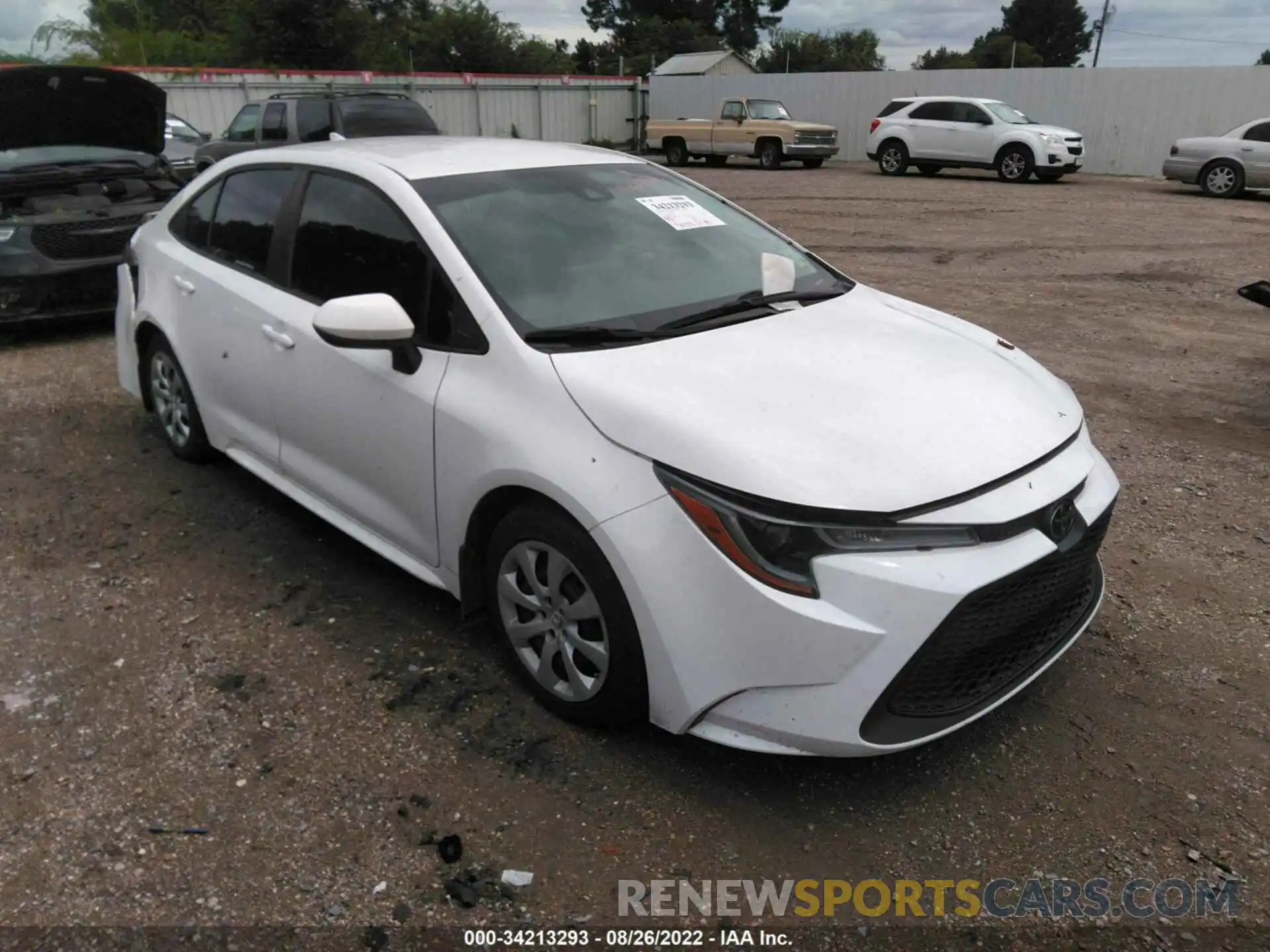 1 Photograph of a damaged car 5YFEPRAE7LP058584 TOYOTA COROLLA 2020