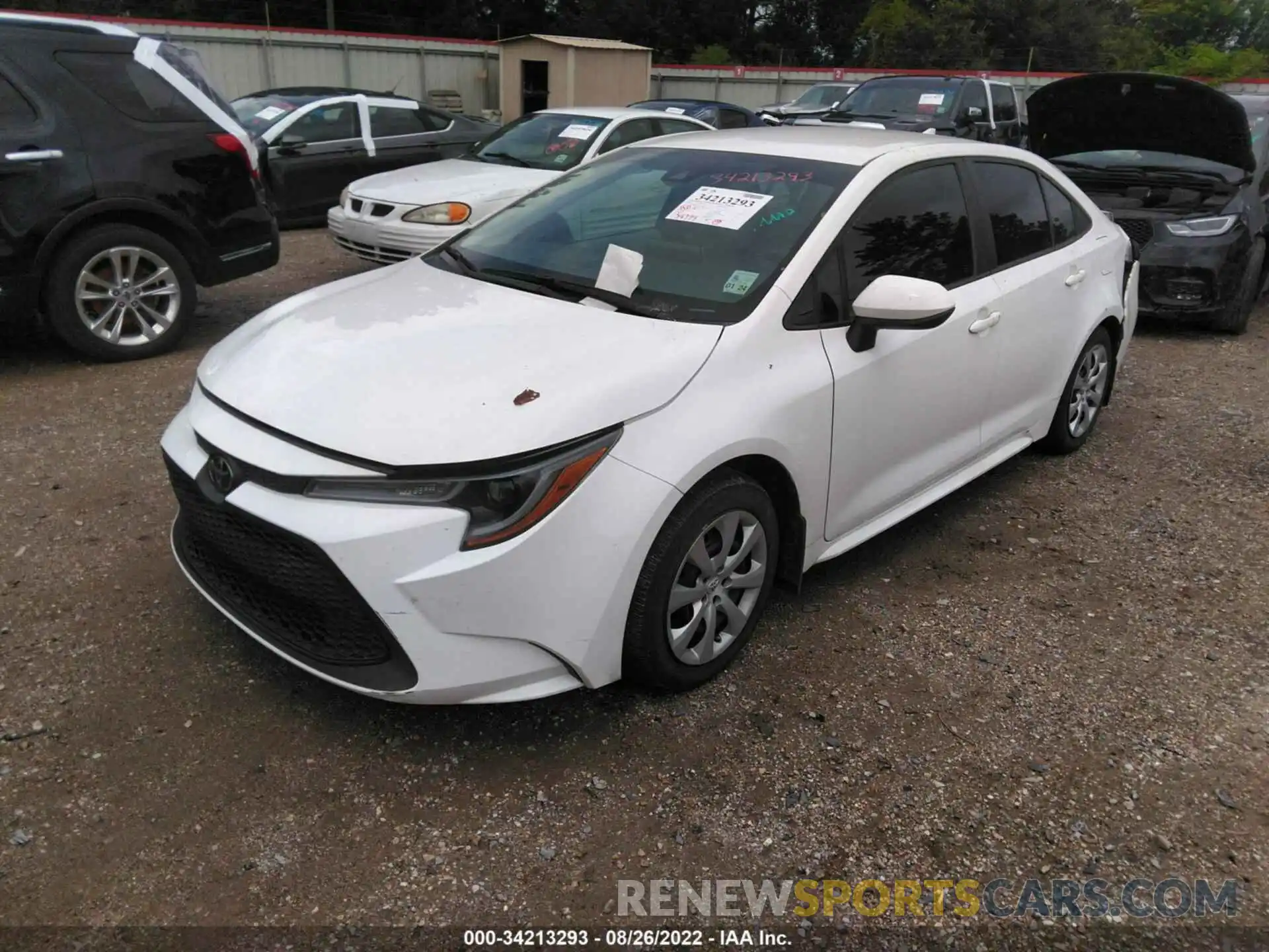 2 Photograph of a damaged car 5YFEPRAE7LP058584 TOYOTA COROLLA 2020