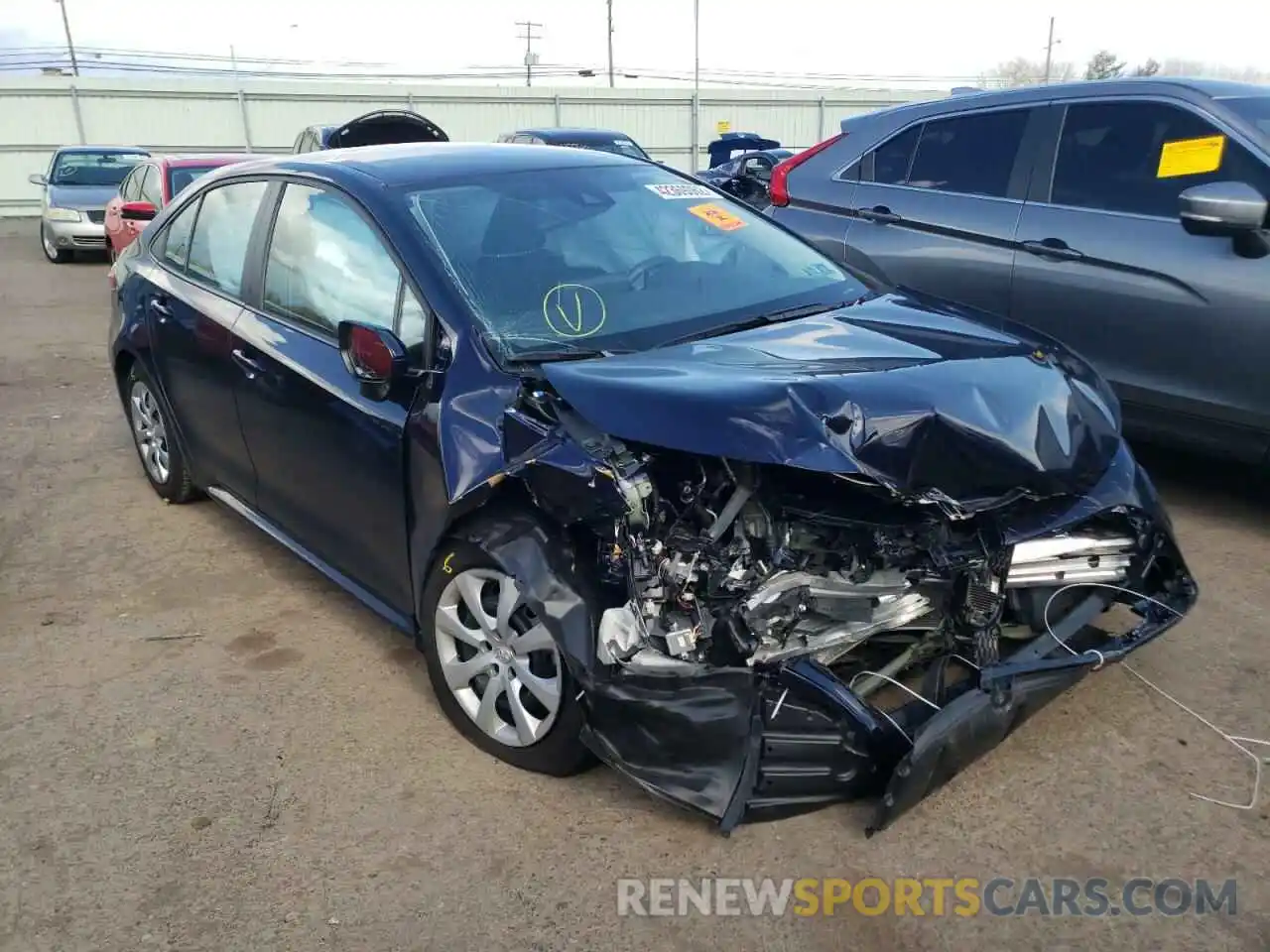 1 Photograph of a damaged car 5YFEPRAE7LP058827 TOYOTA COROLLA 2020