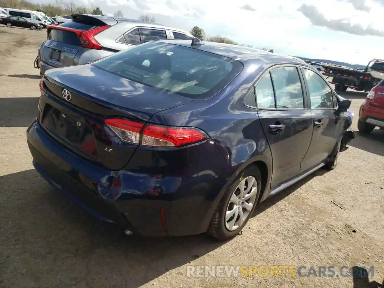 4 Photograph of a damaged car 5YFEPRAE7LP058827 TOYOTA COROLLA 2020