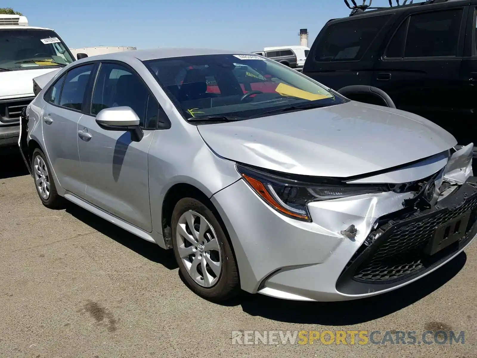 1 Photograph of a damaged car 5YFEPRAE7LP059878 TOYOTA COROLLA 2020