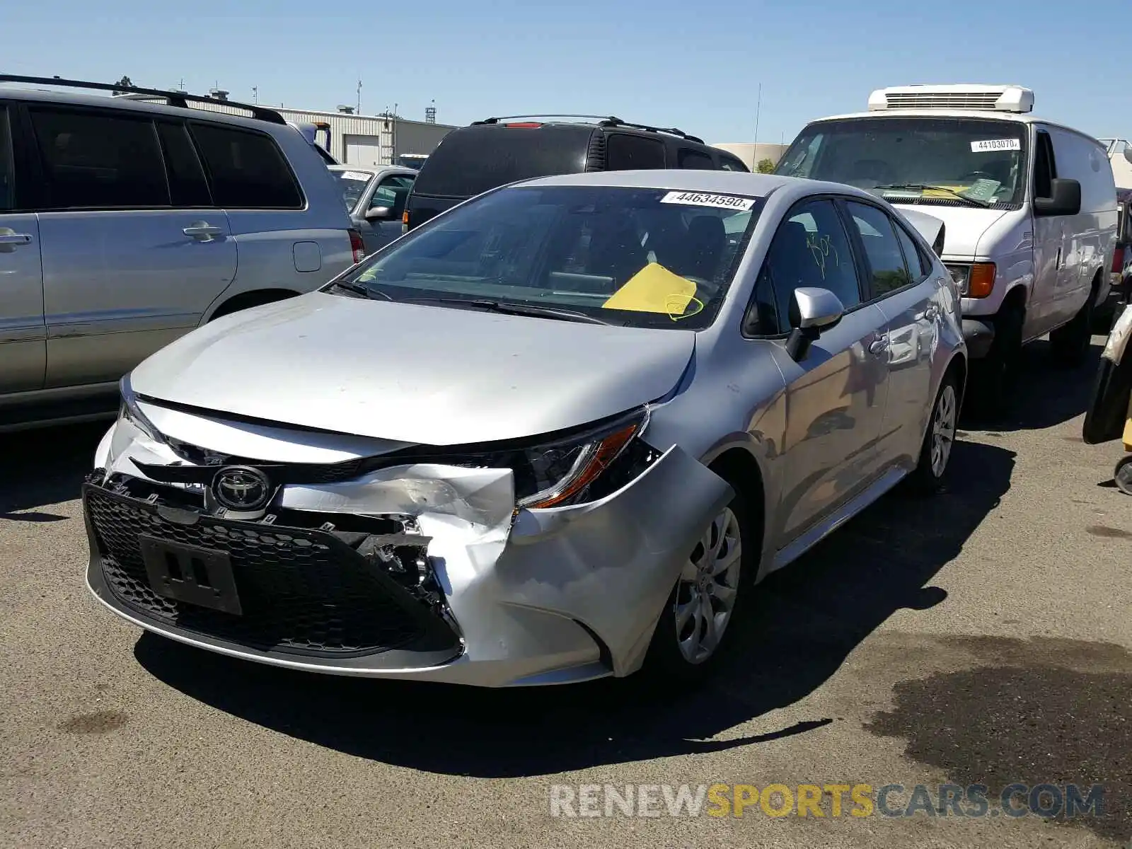 2 Photograph of a damaged car 5YFEPRAE7LP059878 TOYOTA COROLLA 2020