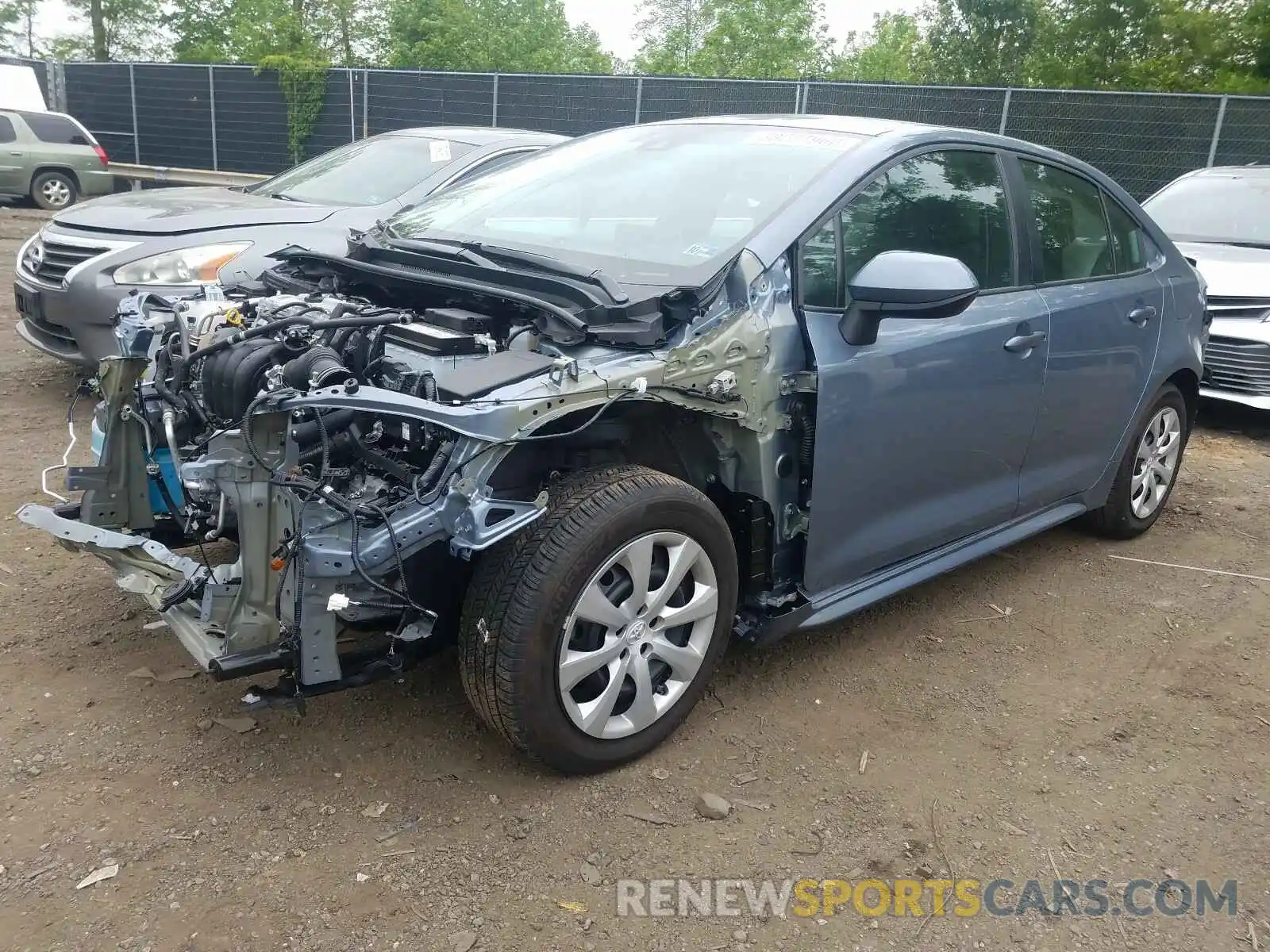 2 Photograph of a damaged car 5YFEPRAE7LP060884 TOYOTA COROLLA 2020