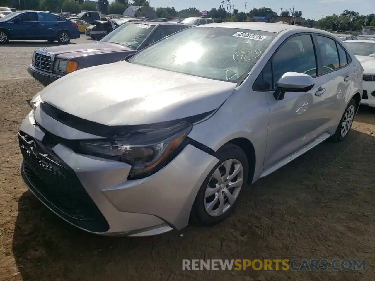 2 Photograph of a damaged car 5YFEPRAE7LP061436 TOYOTA COROLLA 2020