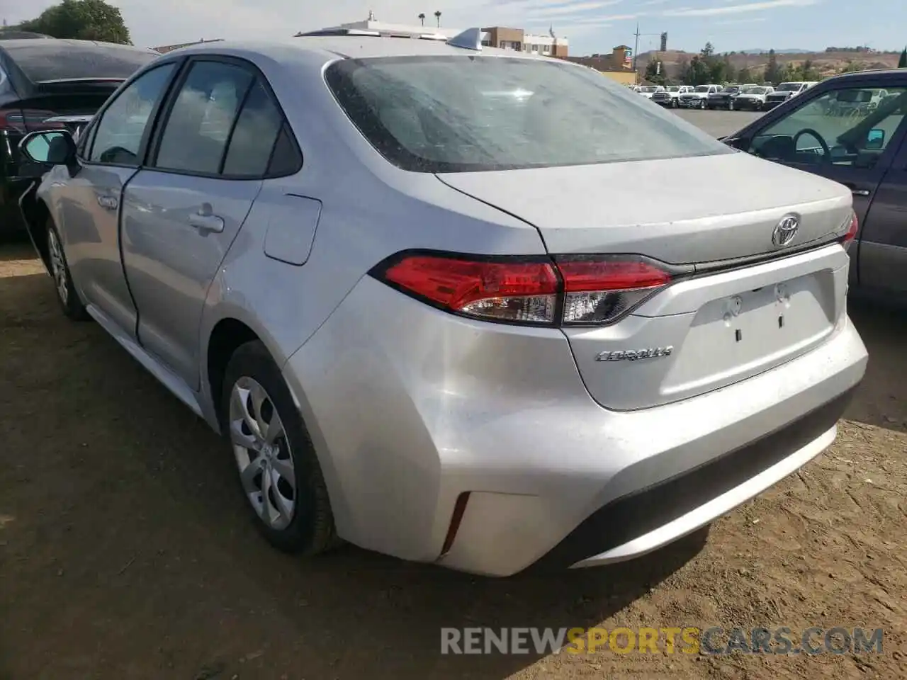 3 Photograph of a damaged car 5YFEPRAE7LP061436 TOYOTA COROLLA 2020