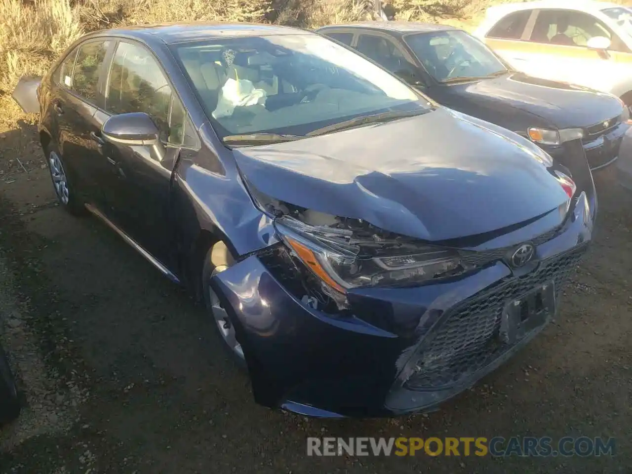 1 Photograph of a damaged car 5YFEPRAE7LP061758 TOYOTA COROLLA 2020