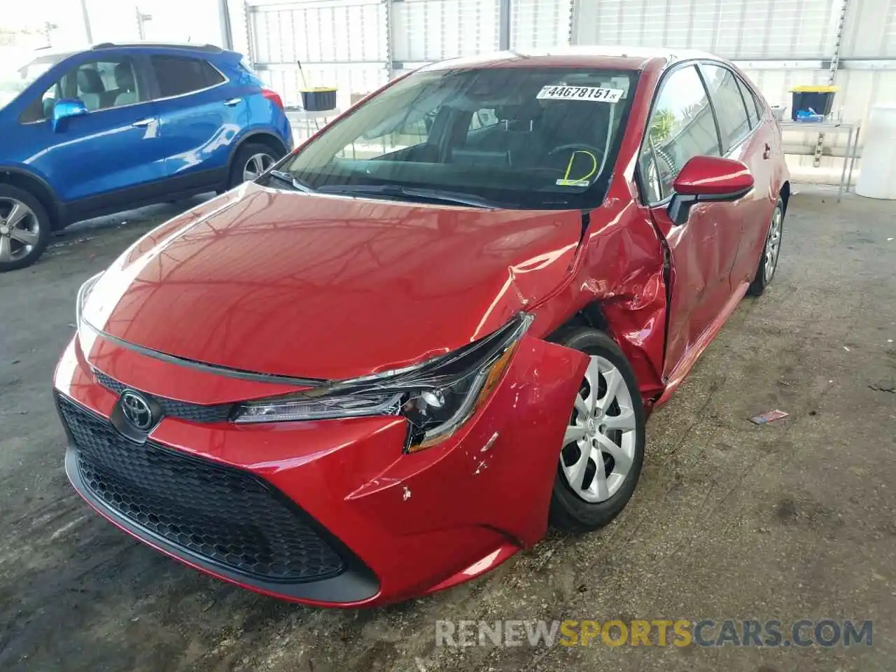 2 Photograph of a damaged car 5YFEPRAE7LP061825 TOYOTA COROLLA 2020