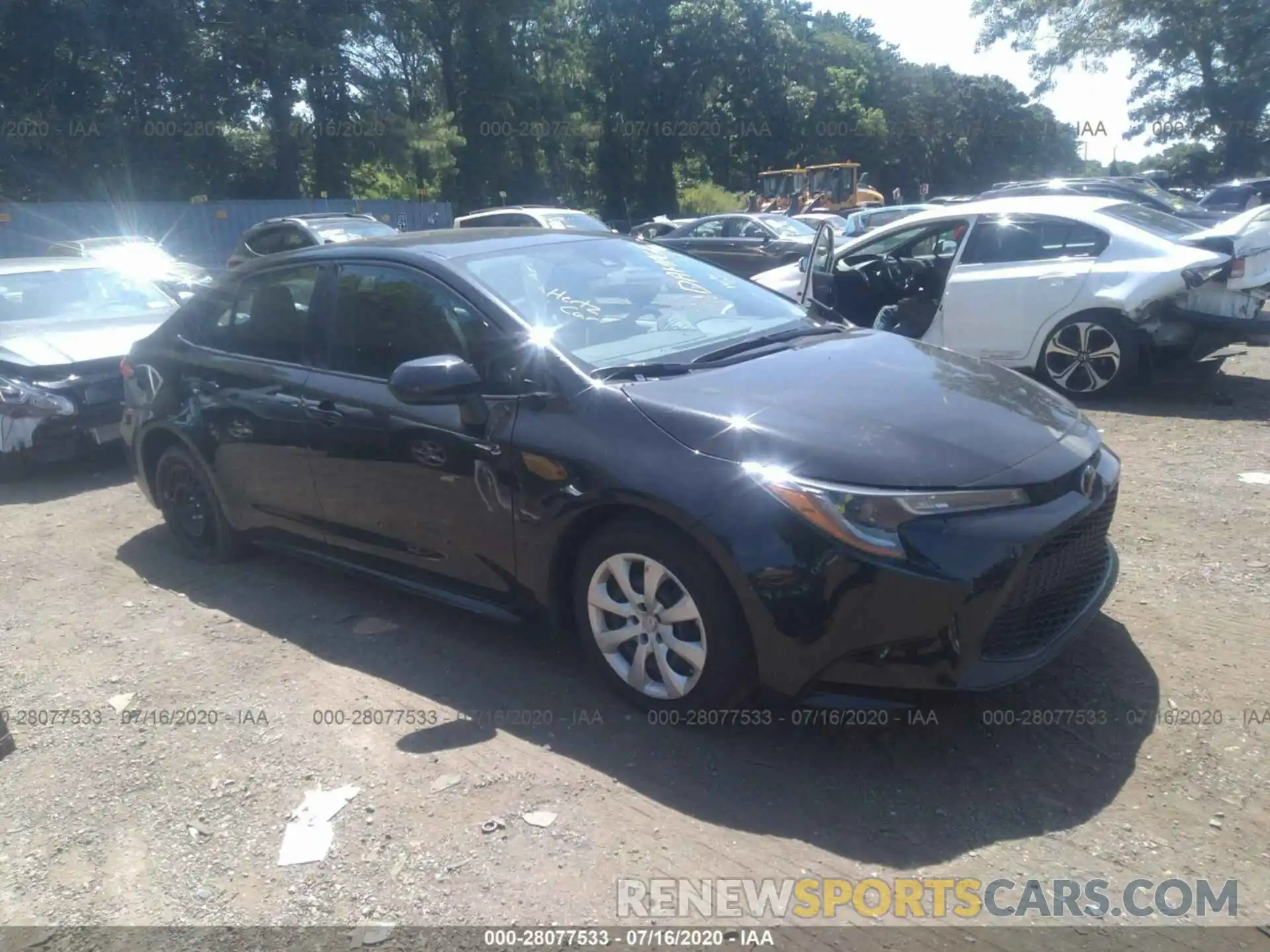 1 Photograph of a damaged car 5YFEPRAE7LP061873 TOYOTA COROLLA 2020