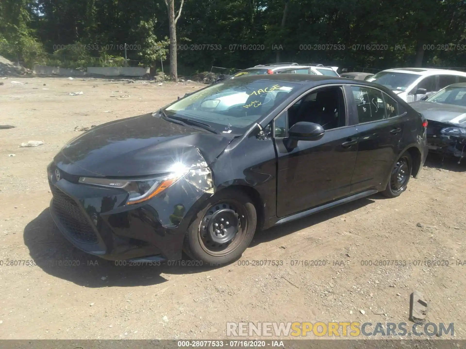 2 Photograph of a damaged car 5YFEPRAE7LP061873 TOYOTA COROLLA 2020