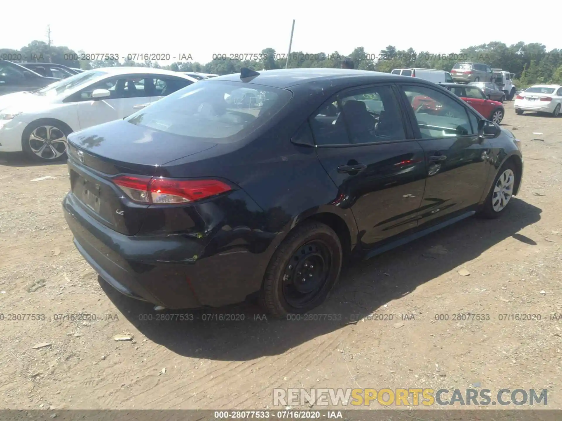 4 Photograph of a damaged car 5YFEPRAE7LP061873 TOYOTA COROLLA 2020