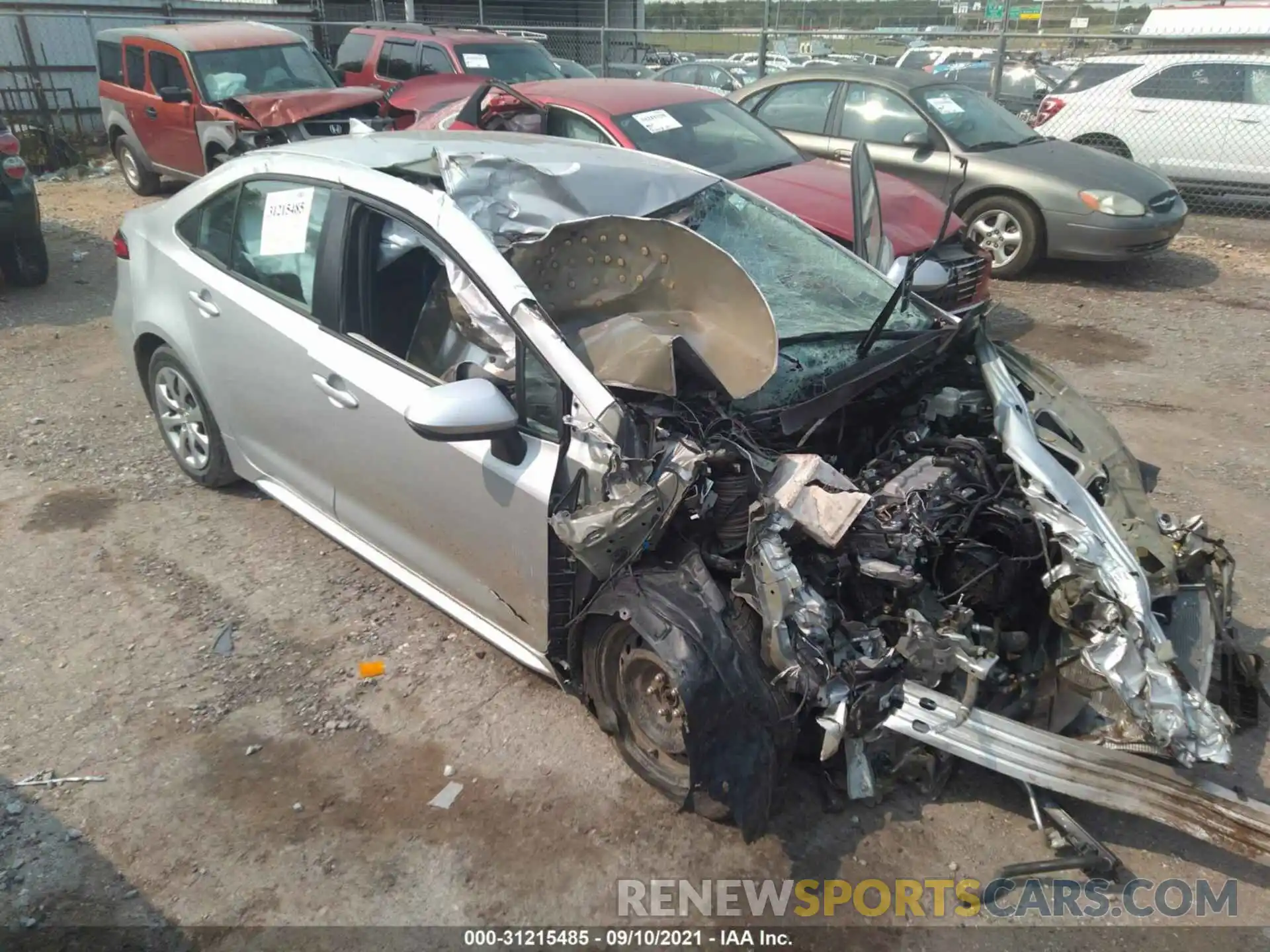 1 Photograph of a damaged car 5YFEPRAE7LP061906 TOYOTA COROLLA 2020