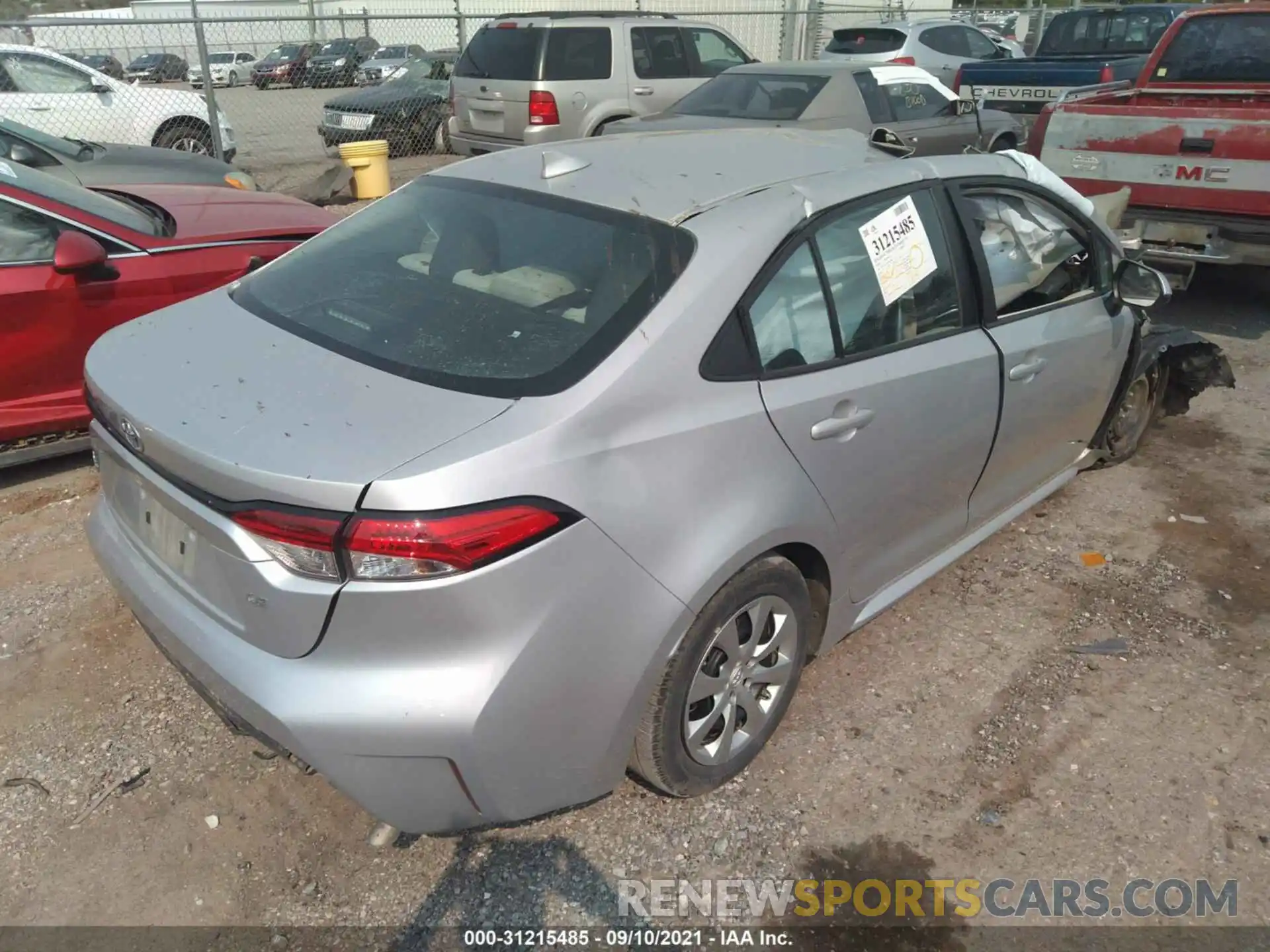 4 Photograph of a damaged car 5YFEPRAE7LP061906 TOYOTA COROLLA 2020