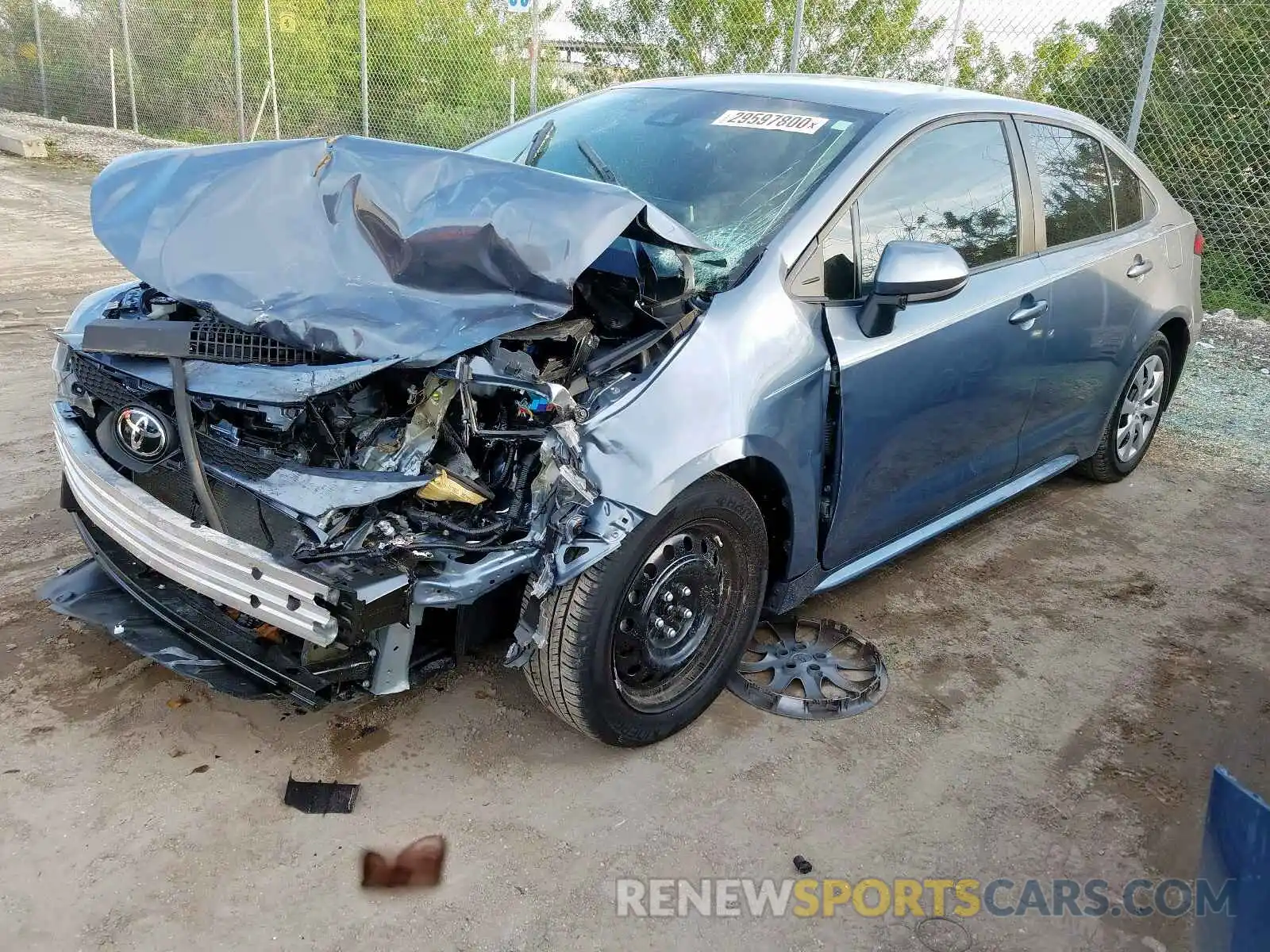 2 Photograph of a damaged car 5YFEPRAE7LP062134 TOYOTA COROLLA 2020