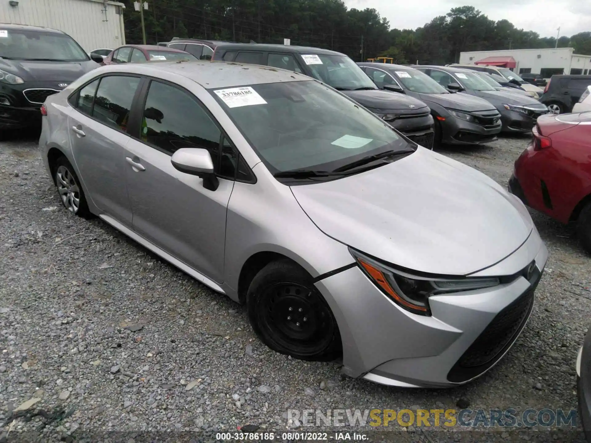 1 Photograph of a damaged car 5YFEPRAE7LP062277 TOYOTA COROLLA 2020