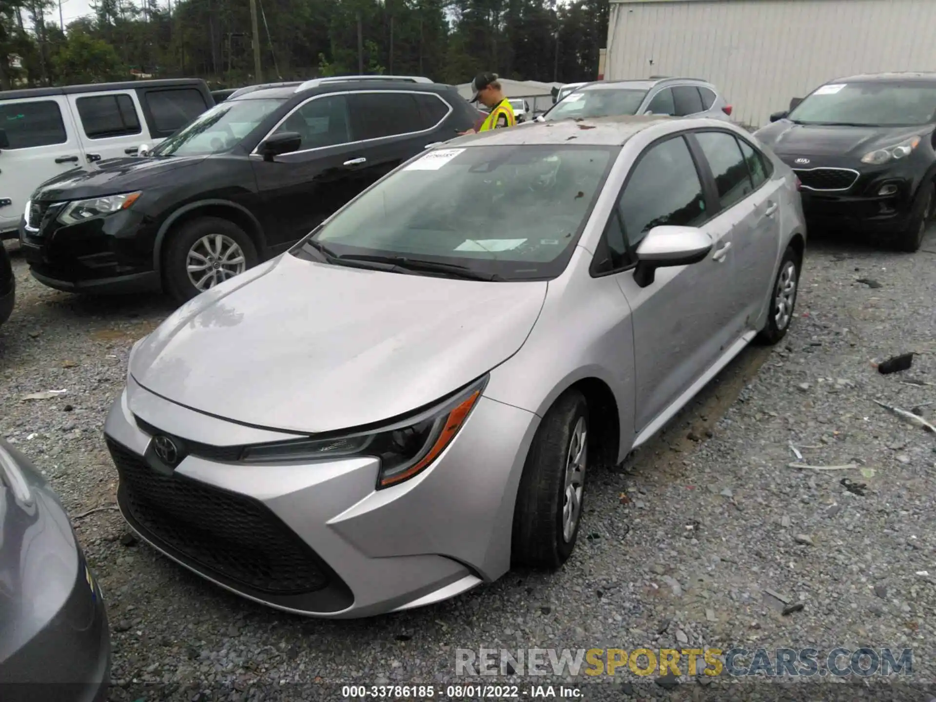 2 Photograph of a damaged car 5YFEPRAE7LP062277 TOYOTA COROLLA 2020