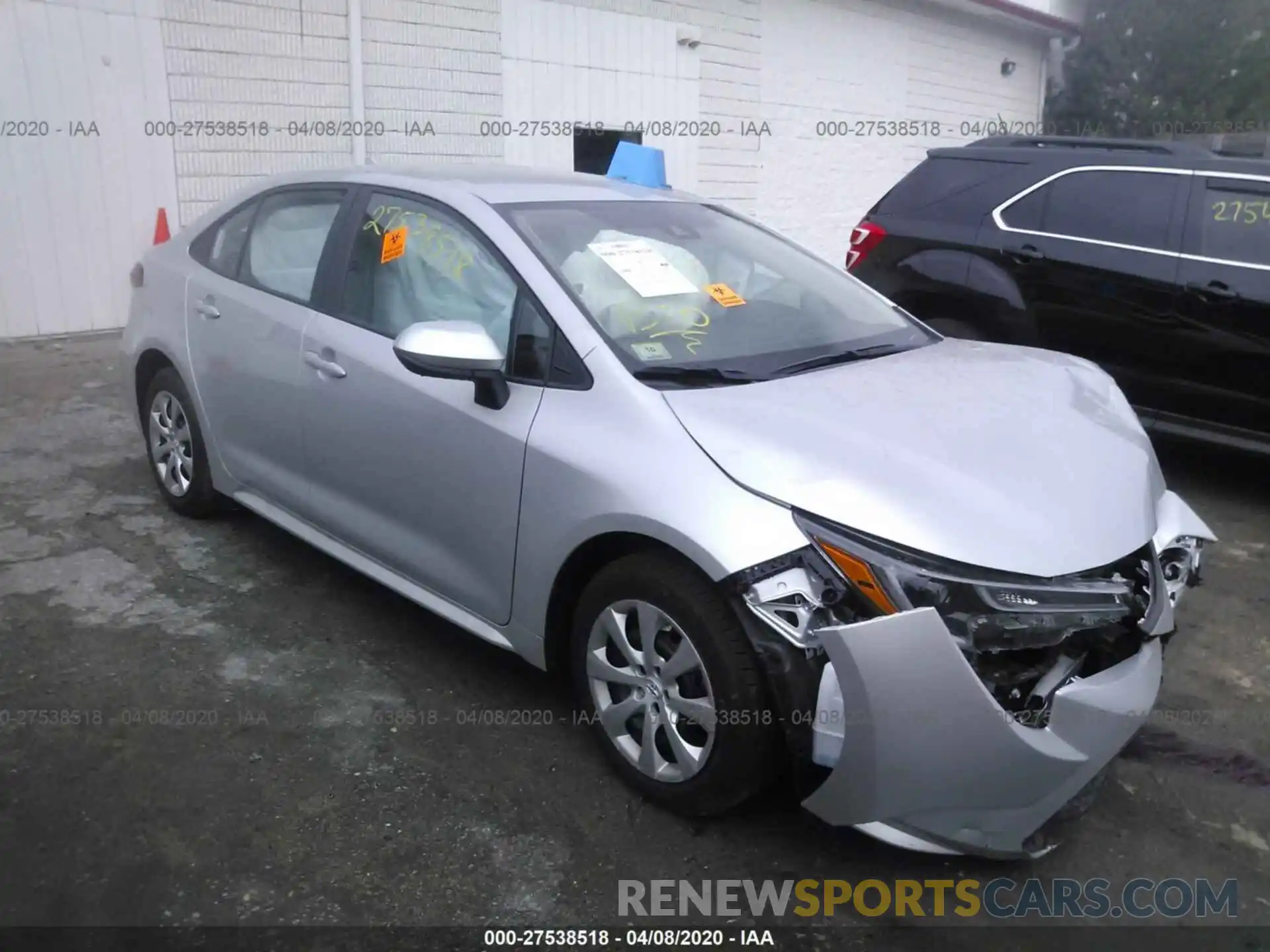 1 Photograph of a damaged car 5YFEPRAE7LP062697 TOYOTA COROLLA 2020