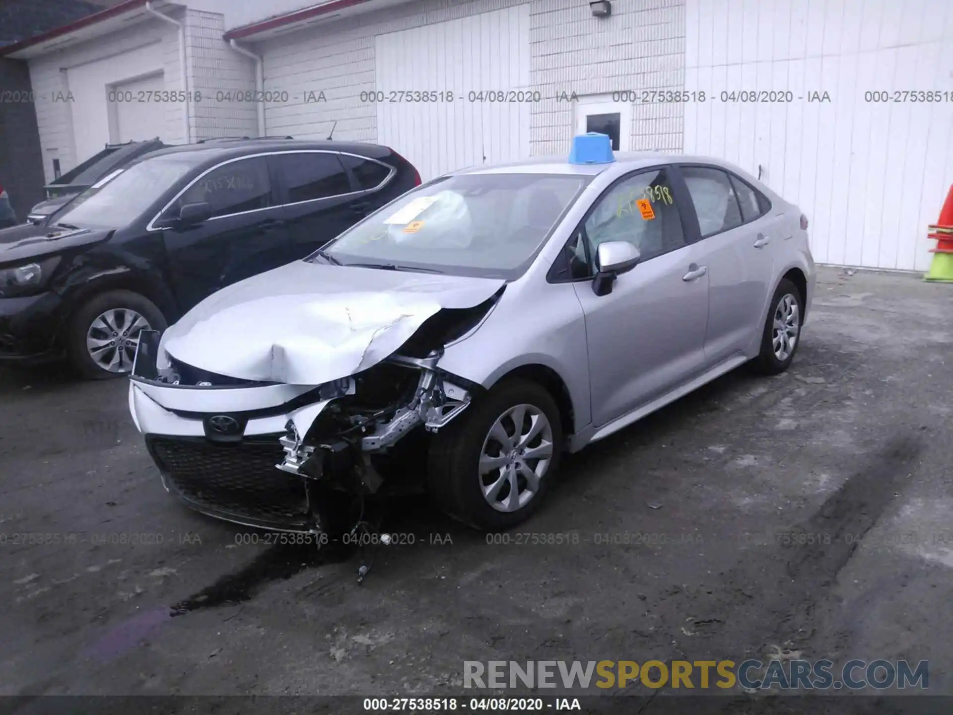 2 Photograph of a damaged car 5YFEPRAE7LP062697 TOYOTA COROLLA 2020