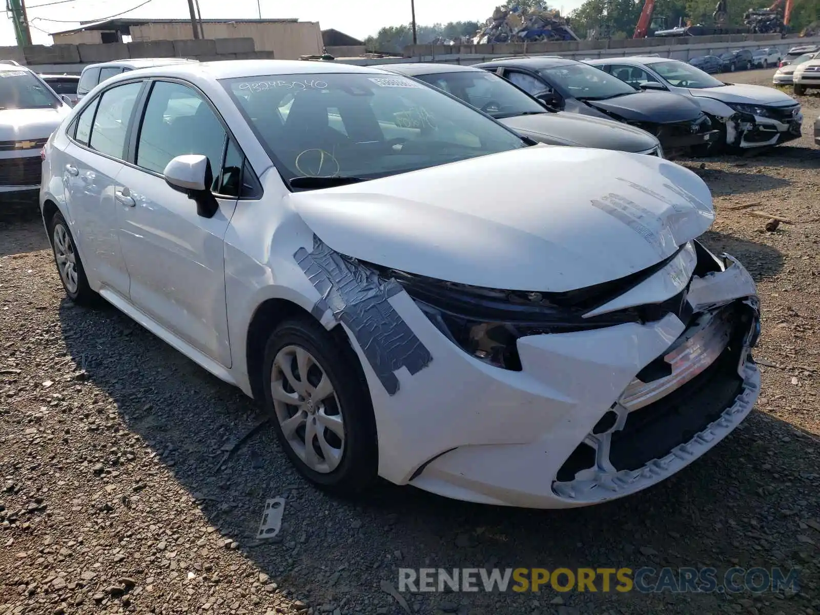 1 Photograph of a damaged car 5YFEPRAE7LP063896 TOYOTA COROLLA 2020