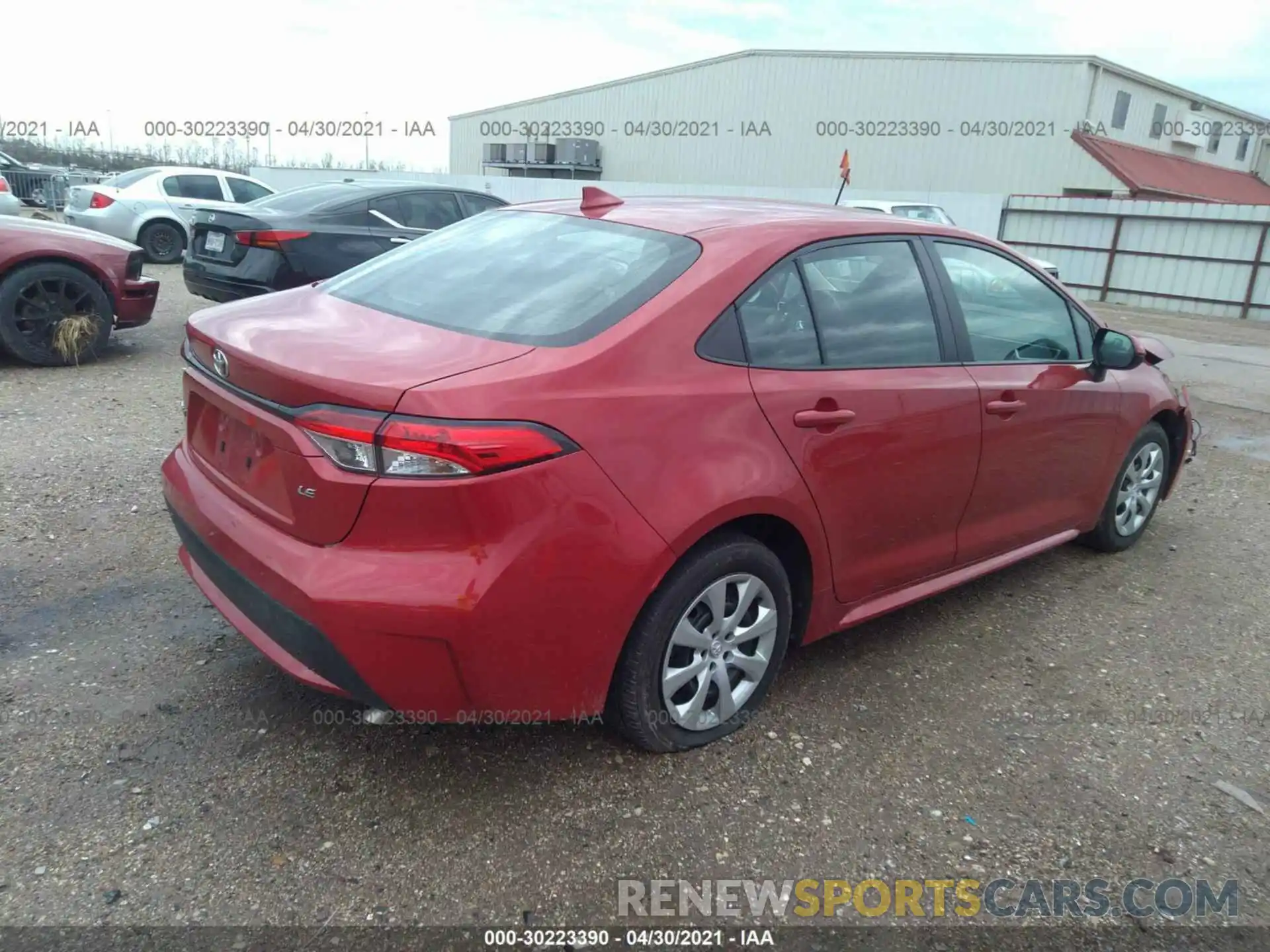 4 Photograph of a damaged car 5YFEPRAE7LP064143 TOYOTA COROLLA 2020