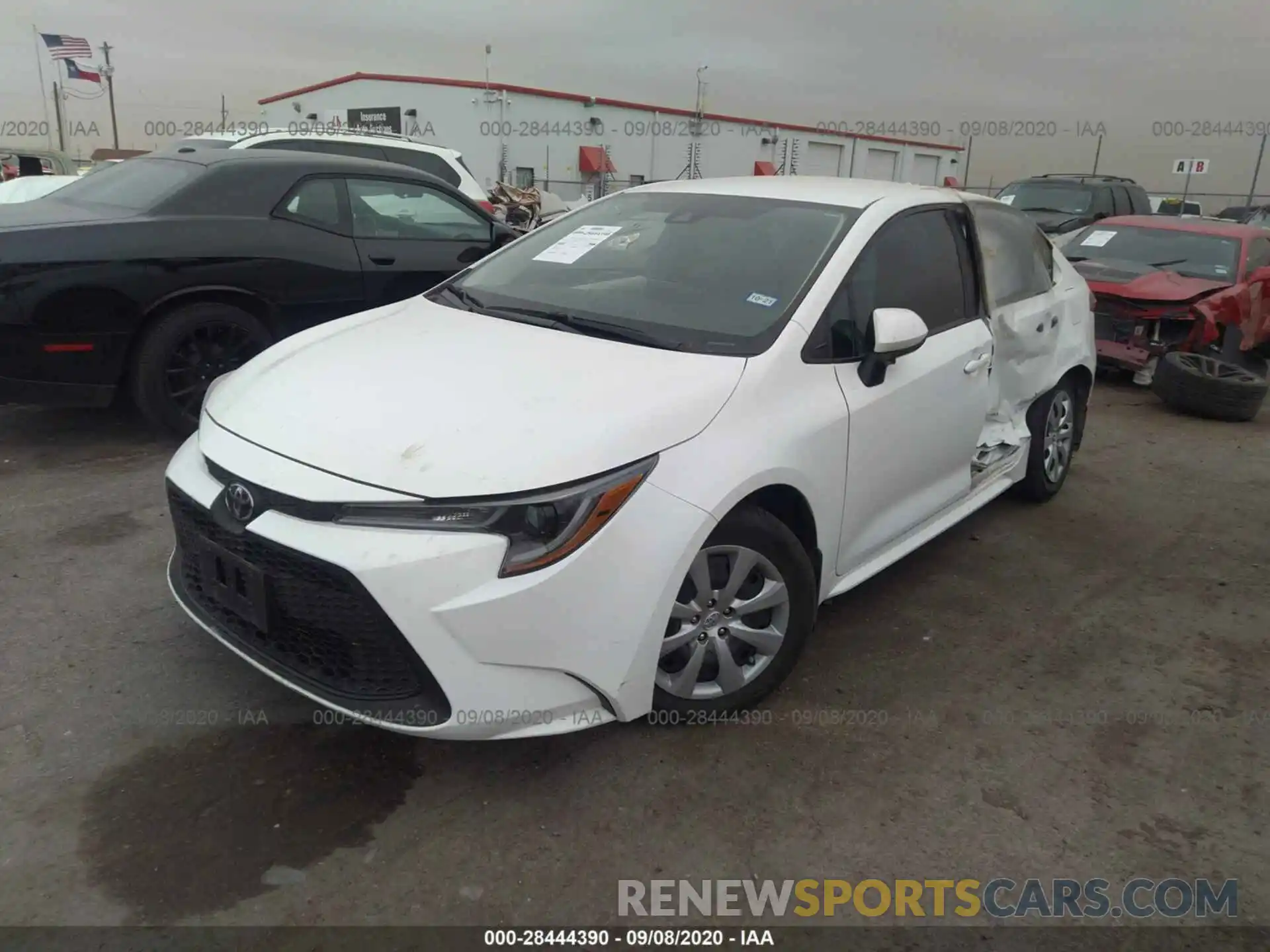 2 Photograph of a damaged car 5YFEPRAE7LP064322 TOYOTA COROLLA 2020