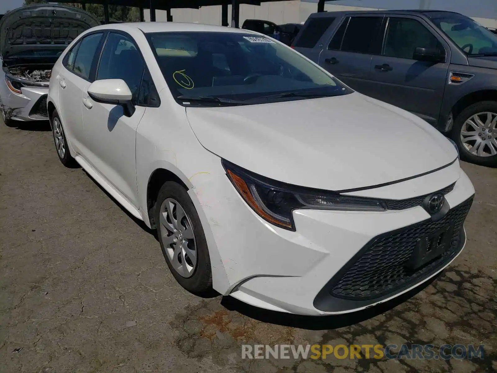 1 Photograph of a damaged car 5YFEPRAE7LP064627 TOYOTA COROLLA 2020