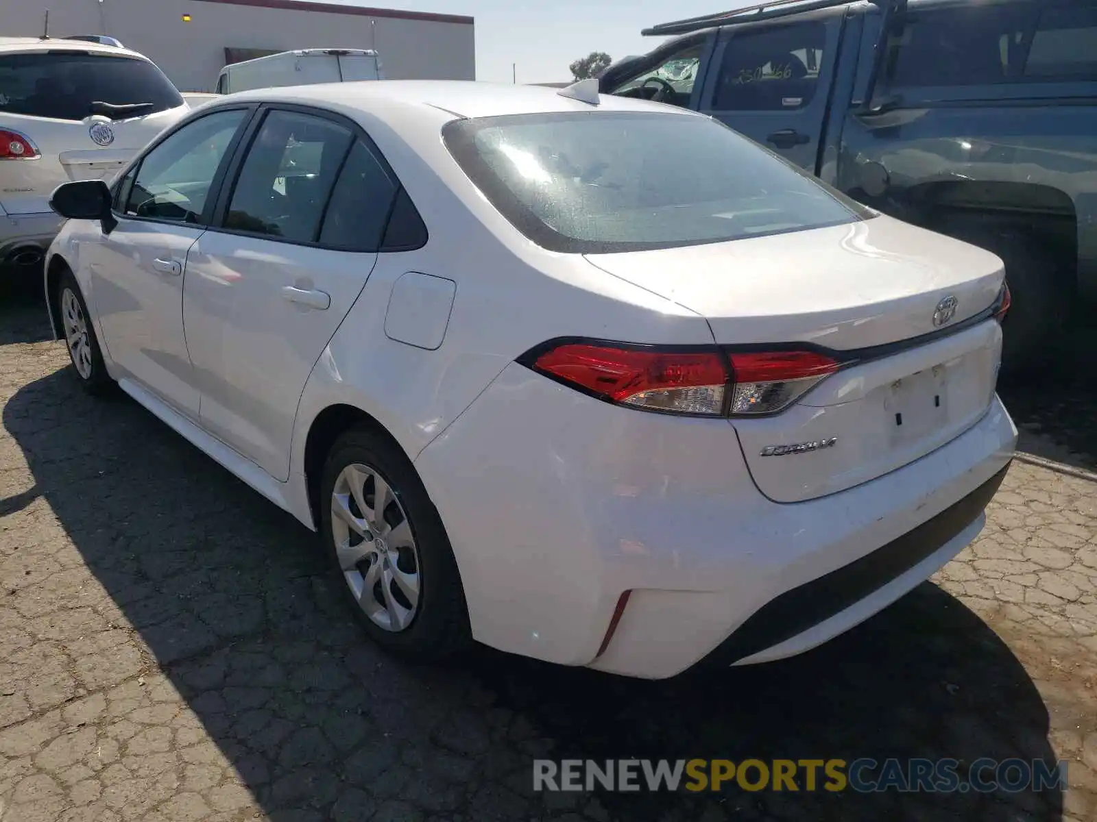 3 Photograph of a damaged car 5YFEPRAE7LP064627 TOYOTA COROLLA 2020