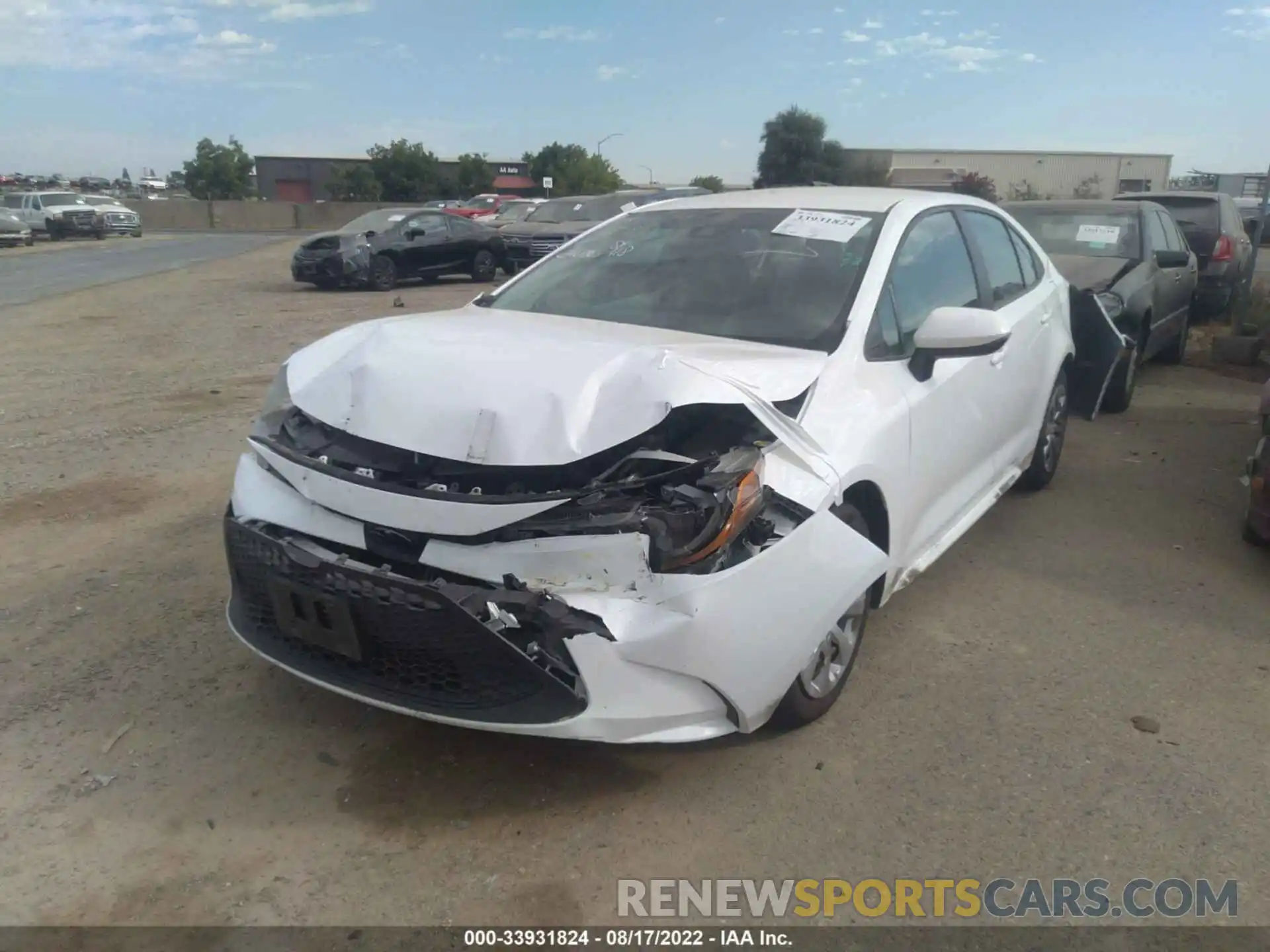 2 Photograph of a damaged car 5YFEPRAE7LP065065 TOYOTA COROLLA 2020