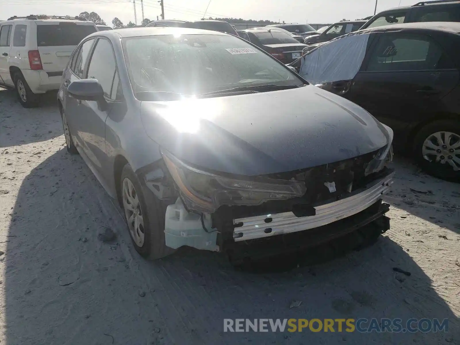 1 Photograph of a damaged car 5YFEPRAE7LP066457 TOYOTA COROLLA 2020