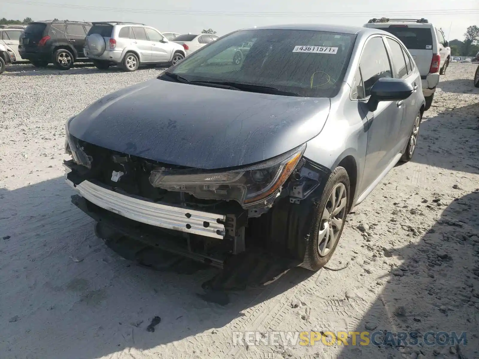 2 Photograph of a damaged car 5YFEPRAE7LP066457 TOYOTA COROLLA 2020