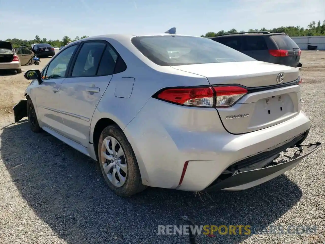 3 Photograph of a damaged car 5YFEPRAE7LP066782 TOYOTA COROLLA 2020