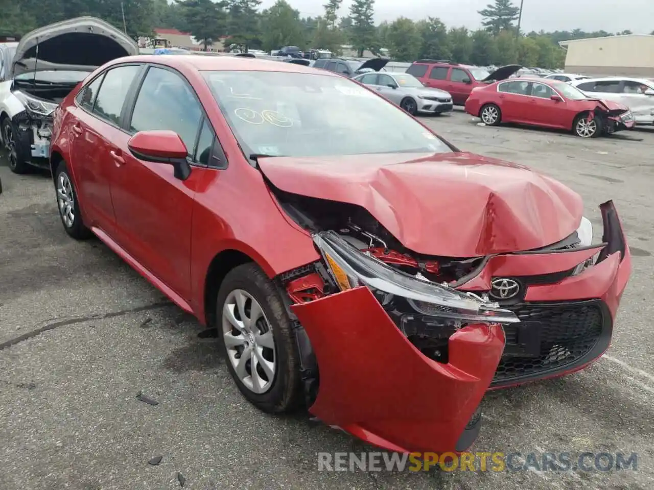 1 Photograph of a damaged car 5YFEPRAE7LP067558 TOYOTA COROLLA 2020