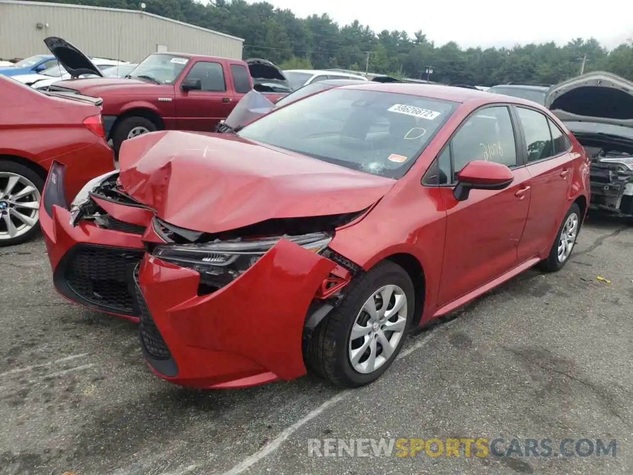 2 Photograph of a damaged car 5YFEPRAE7LP067558 TOYOTA COROLLA 2020