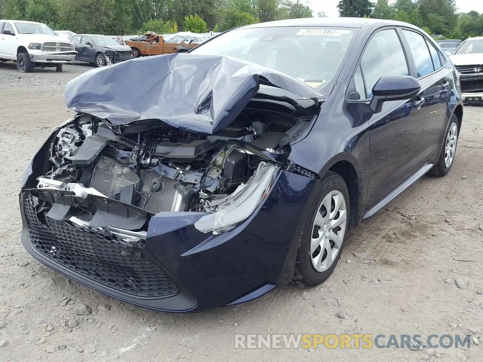 2 Photograph of a damaged car 5YFEPRAE7LP067804 TOYOTA COROLLA 2020