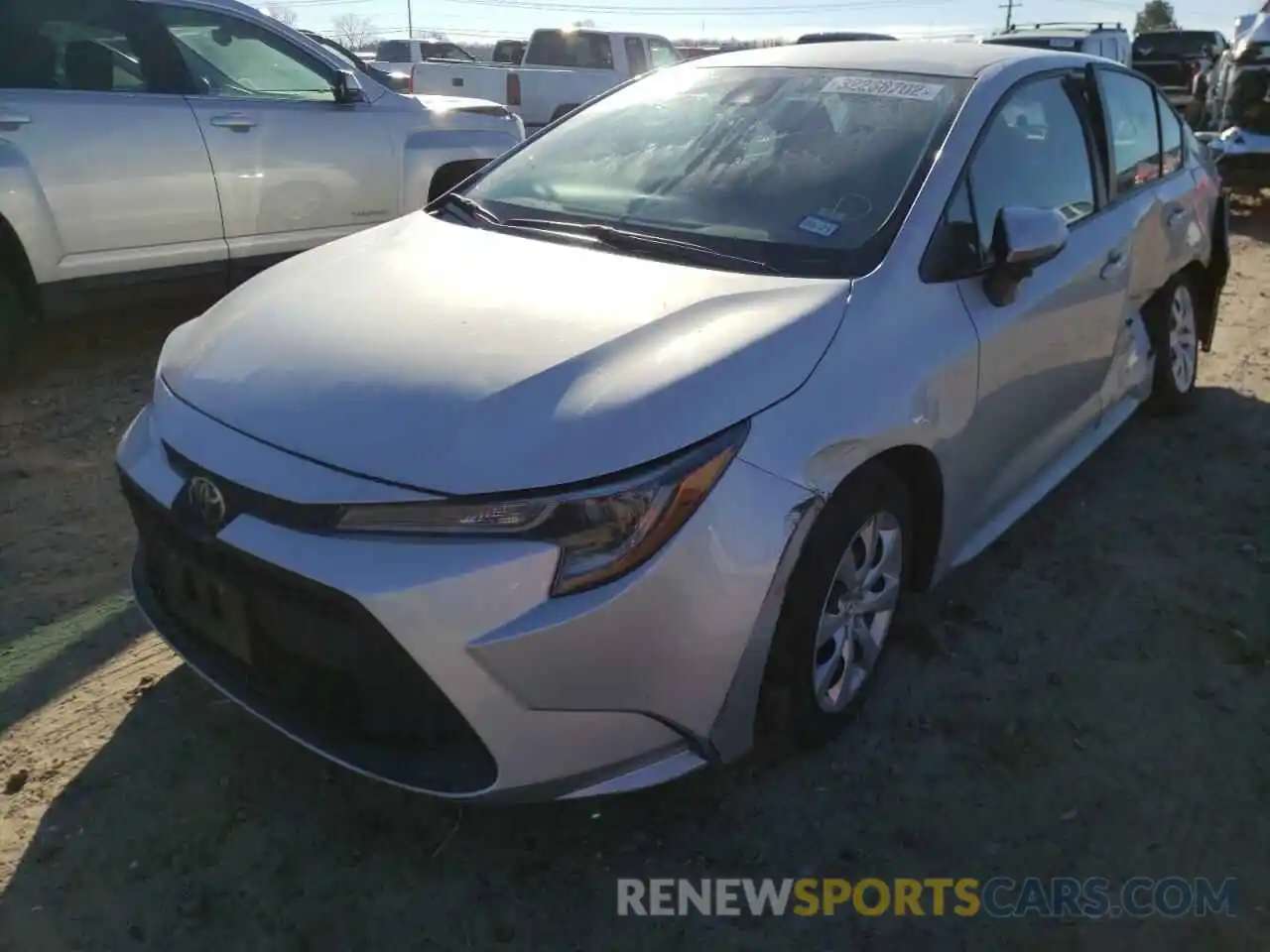 2 Photograph of a damaged car 5YFEPRAE7LP069195 TOYOTA COROLLA 2020