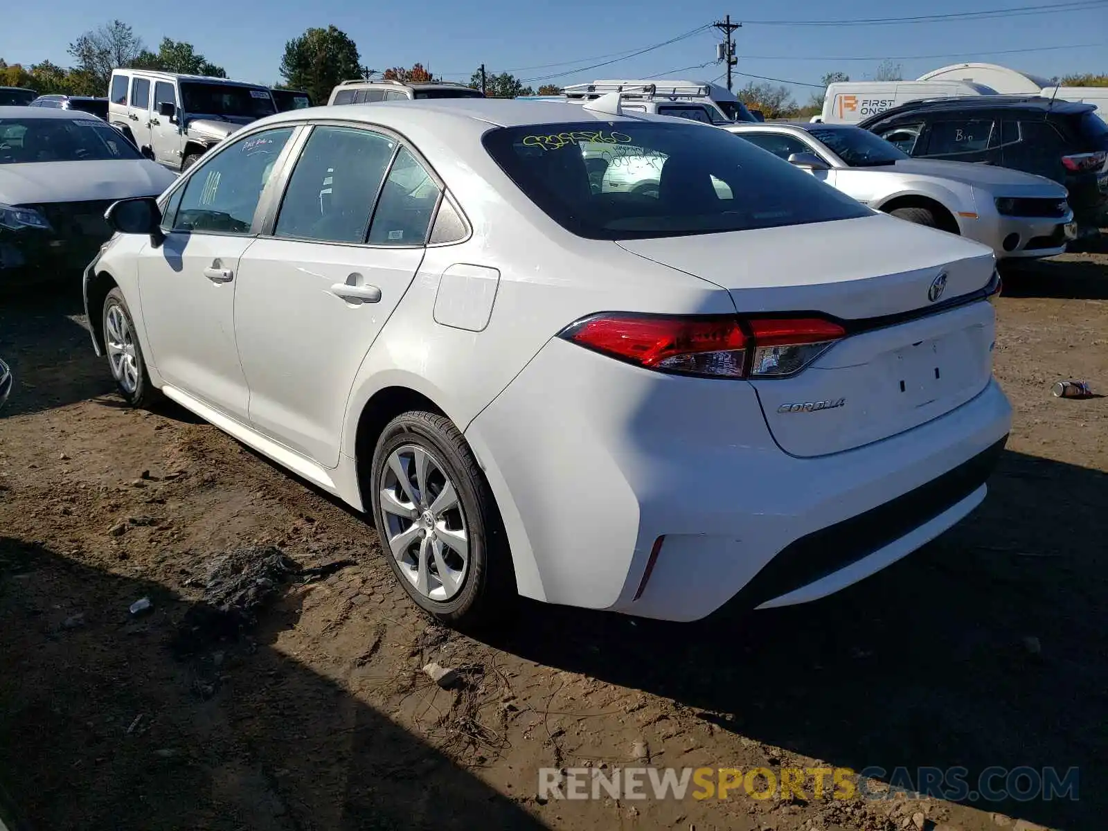 3 Photograph of a damaged car 5YFEPRAE7LP069424 TOYOTA COROLLA 2020