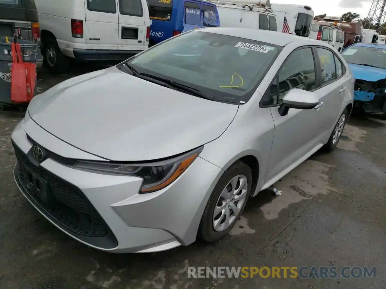 2 Photograph of a damaged car 5YFEPRAE7LP069620 TOYOTA COROLLA 2020